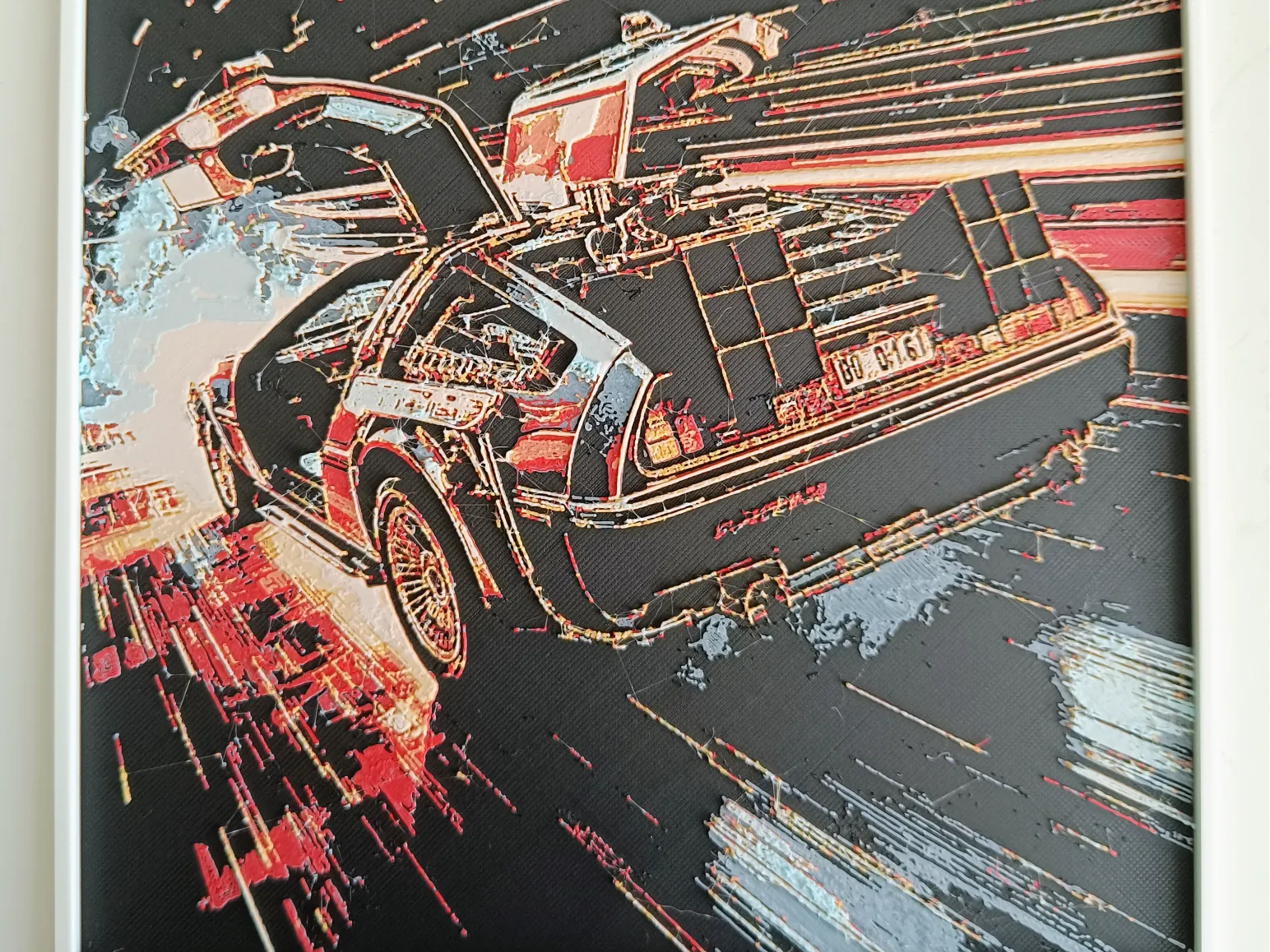 Delorean dmc (HueForge)