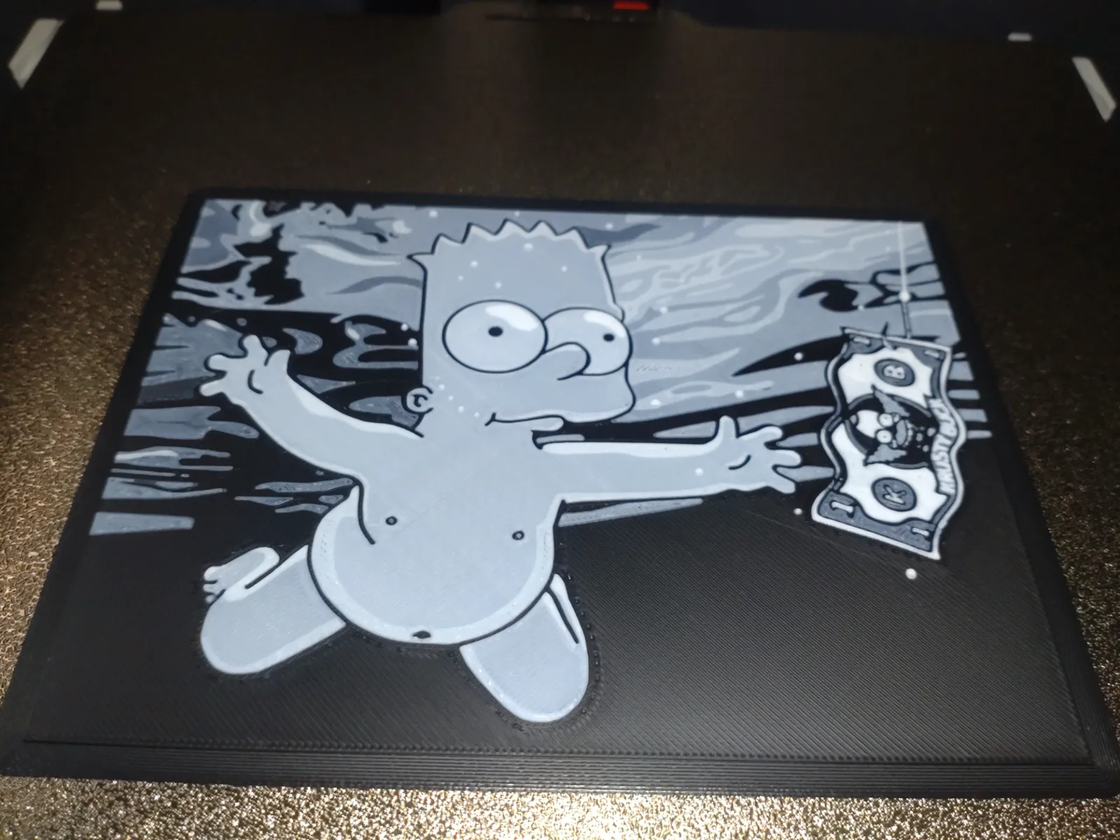 Bart Simpson Nirvana Cover HueForge