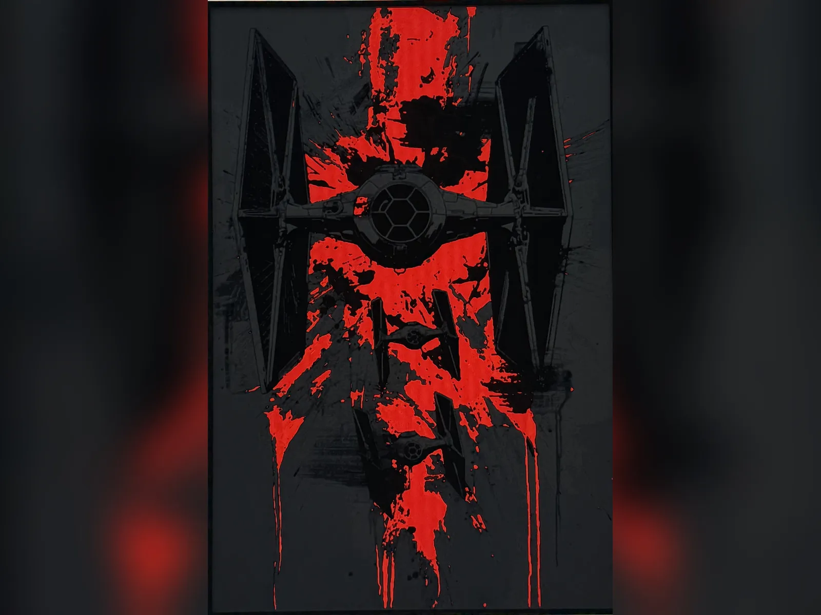 Star Wars TIE Fighter Splatter Art HueForge Print