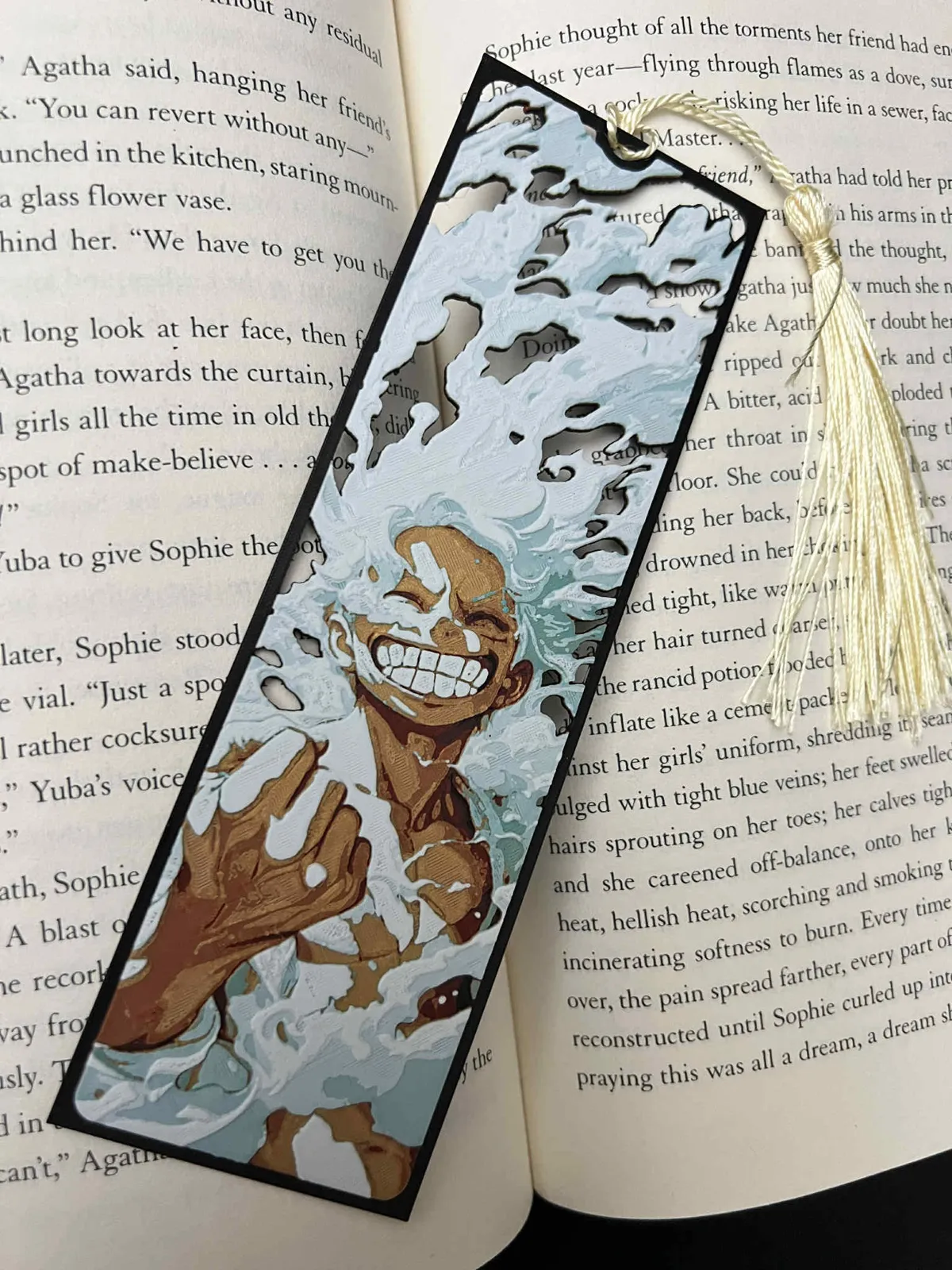 Luffy Gear 5, One Piece, Framed Cutout Bookmark