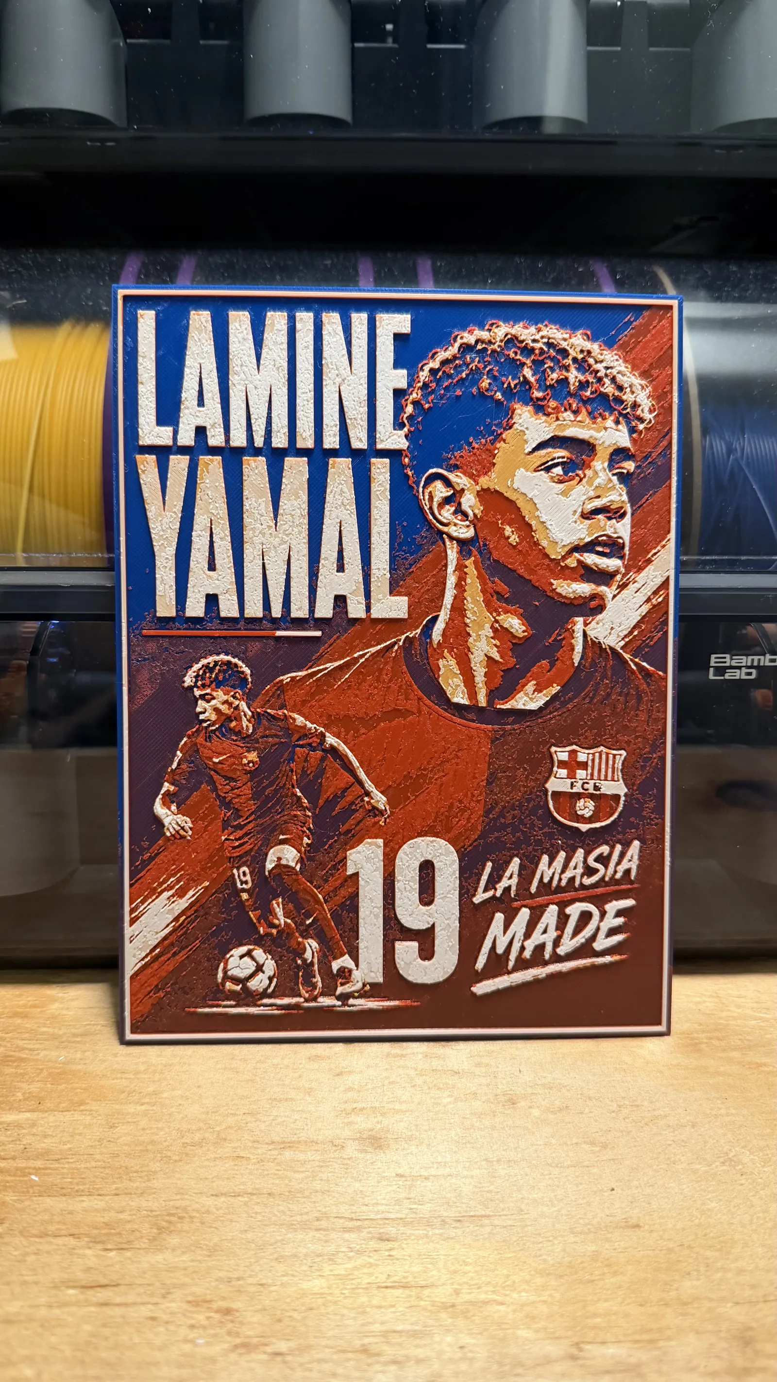 Spain Lamine Yamal World Cup Poster Style HueForge
