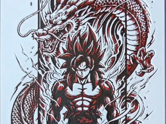 Goku Super Sayen 4 Hueforge