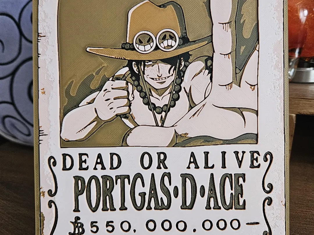 One Piece wanted poster - Portgas D. Ace