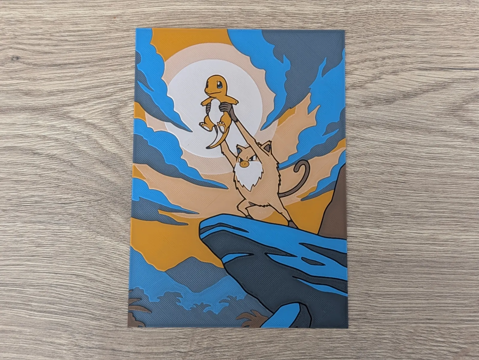 Mankey & Charmander Hueforge & Frame