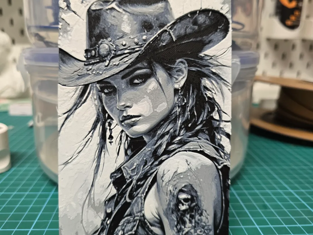 Cowboy Girl - Hueforge
