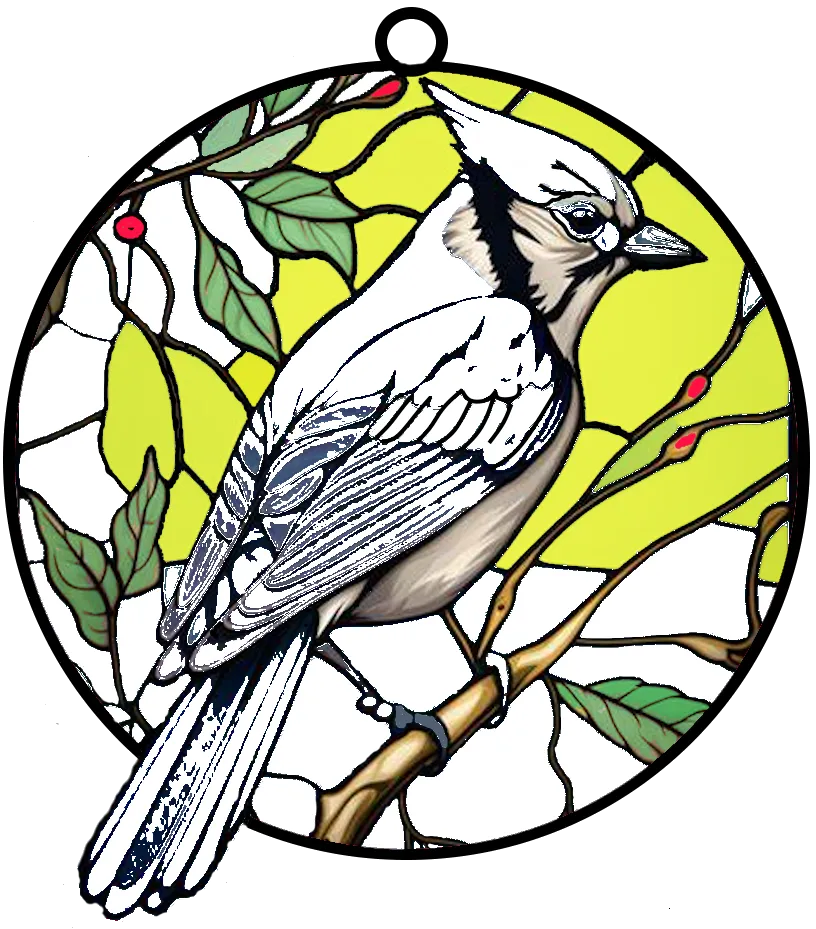 HueForge Stained Glass Blue Jay