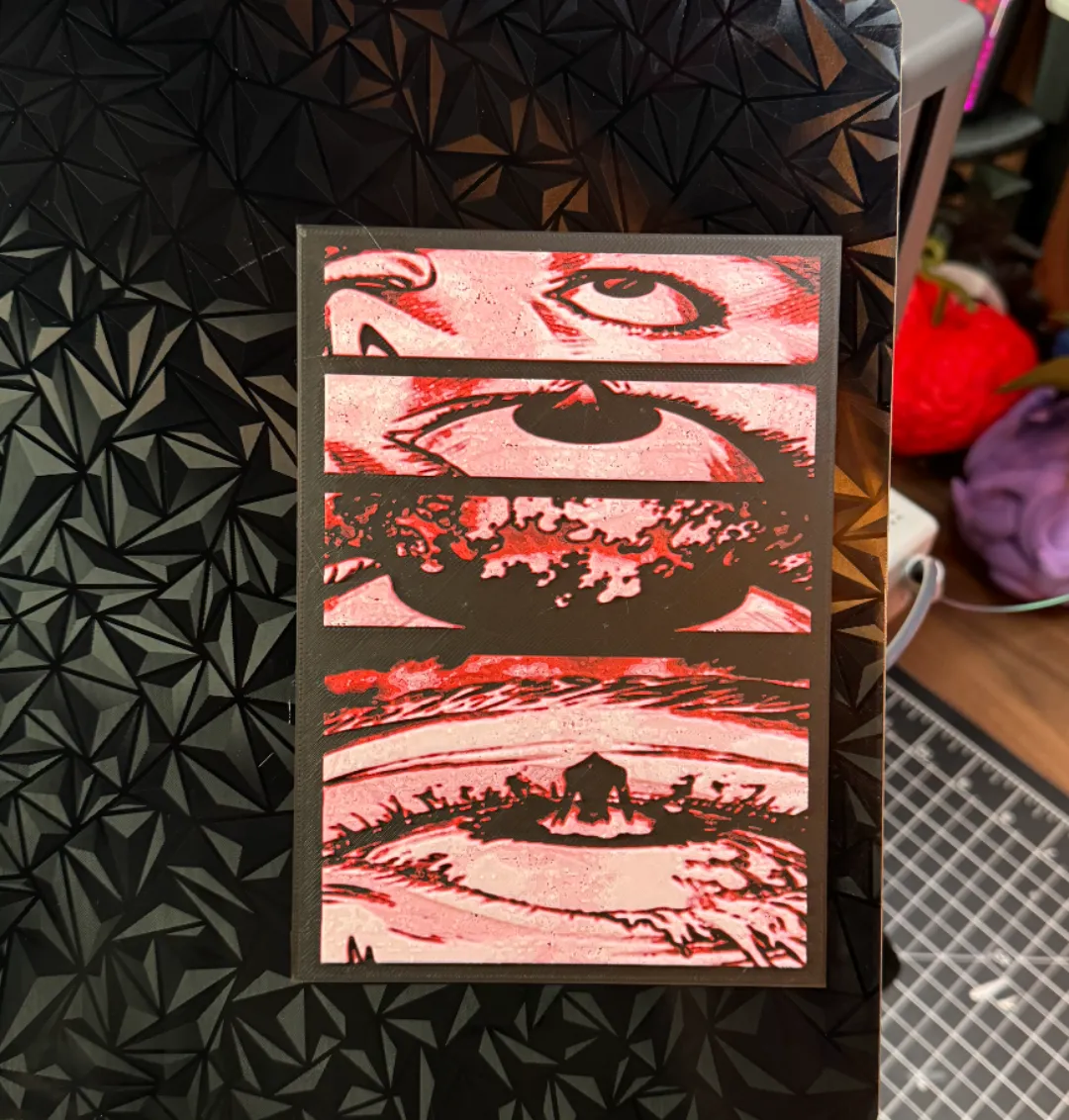 Evangelion Eye Burst OG Manga Art Hue Forge