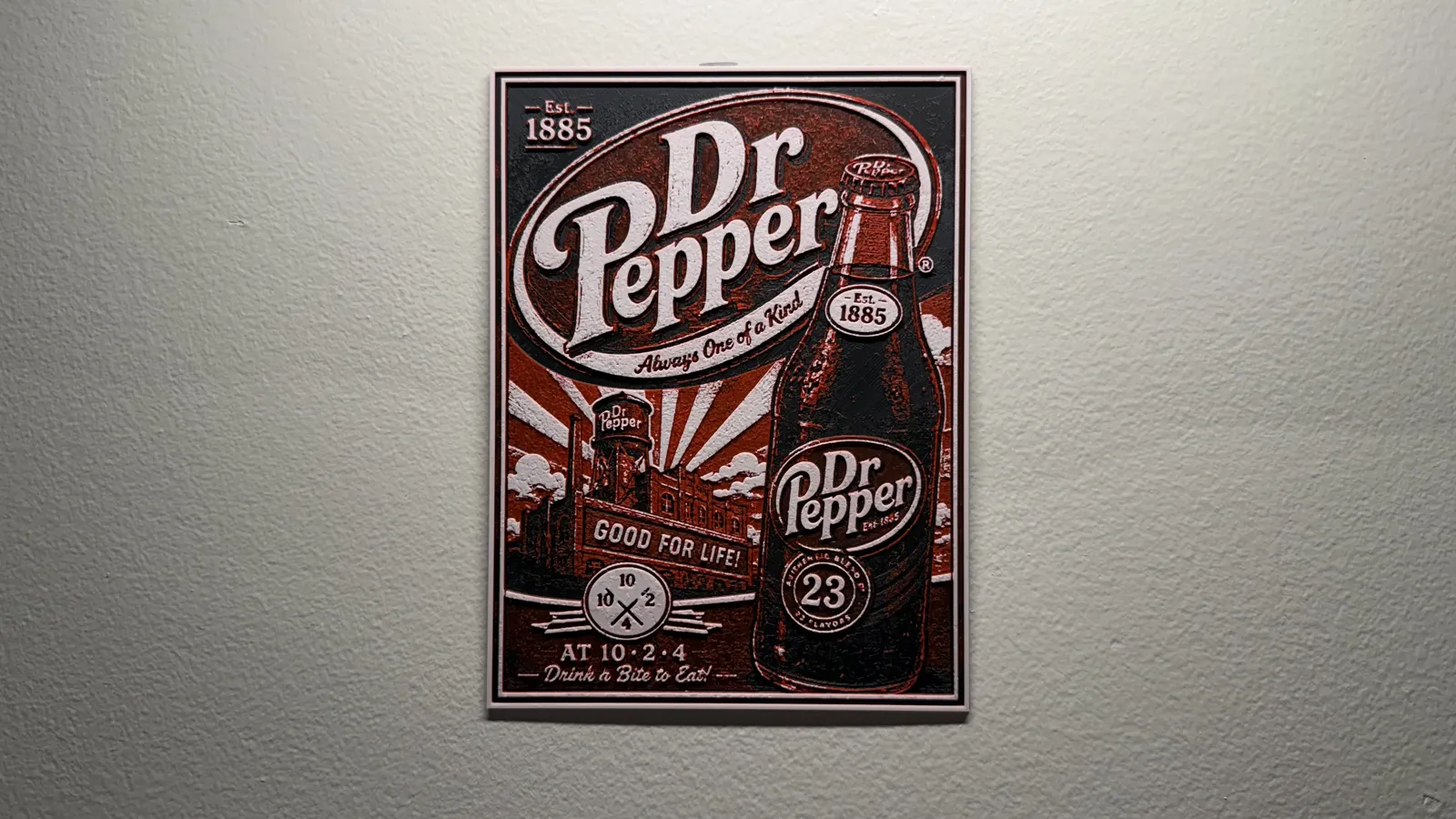 Dr Pepper Poster Style HueForge