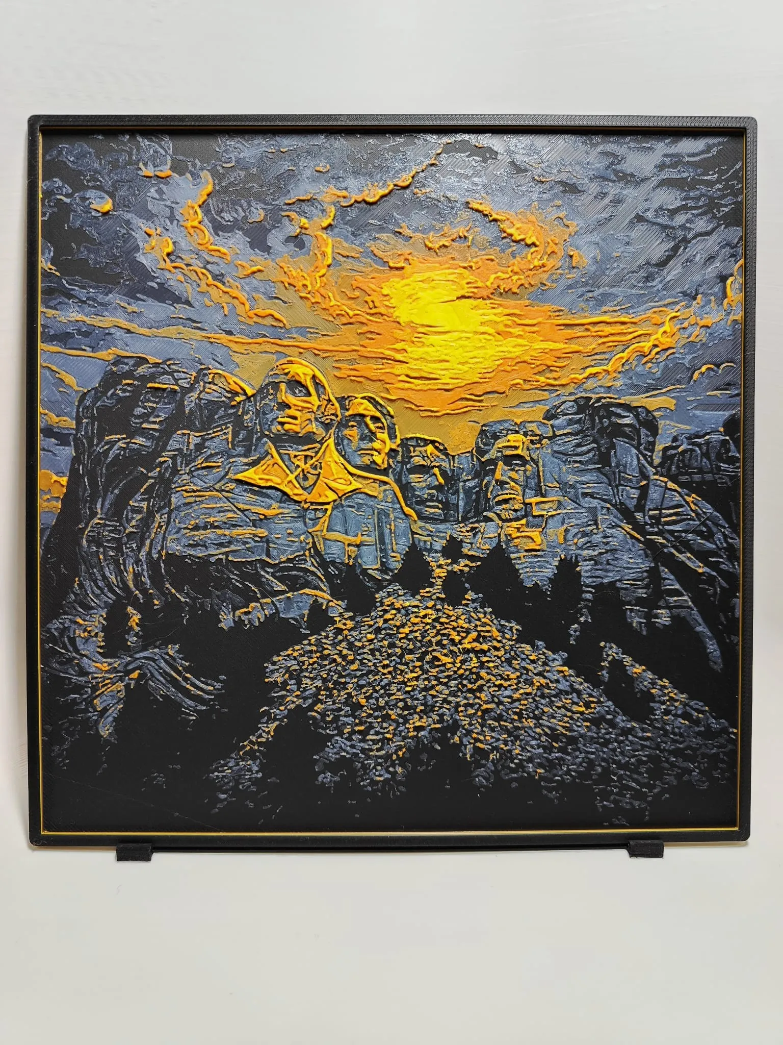 Mount Rushmore Sunset - Hueforge