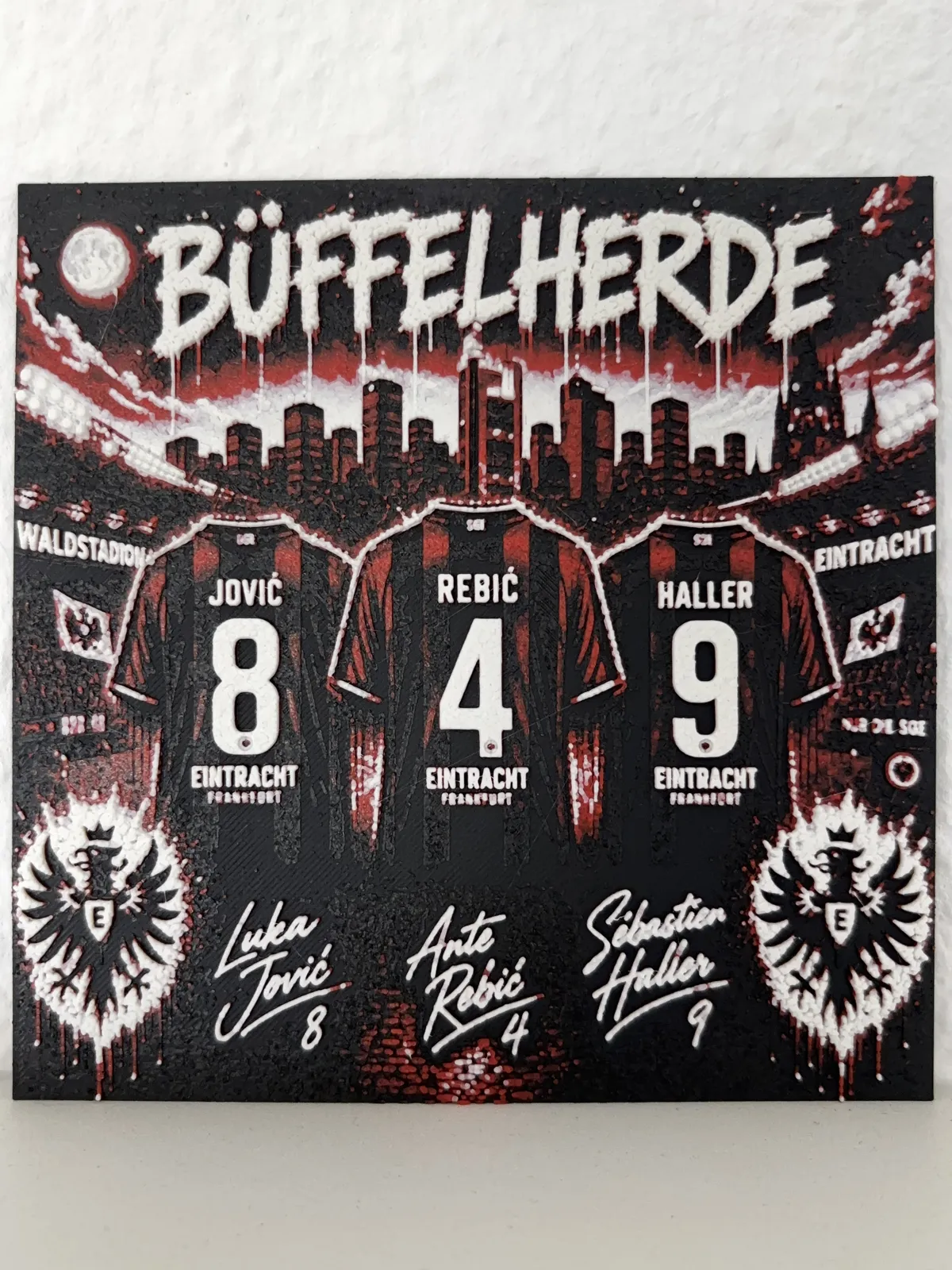 Eintracht Frankfurt Fanart Büffelherde Hueforge