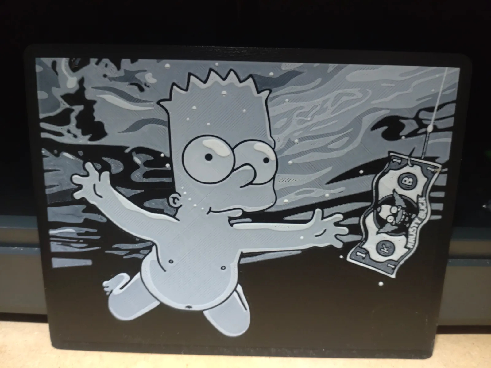 Bart Simpson Nirvana Cover HueForge
