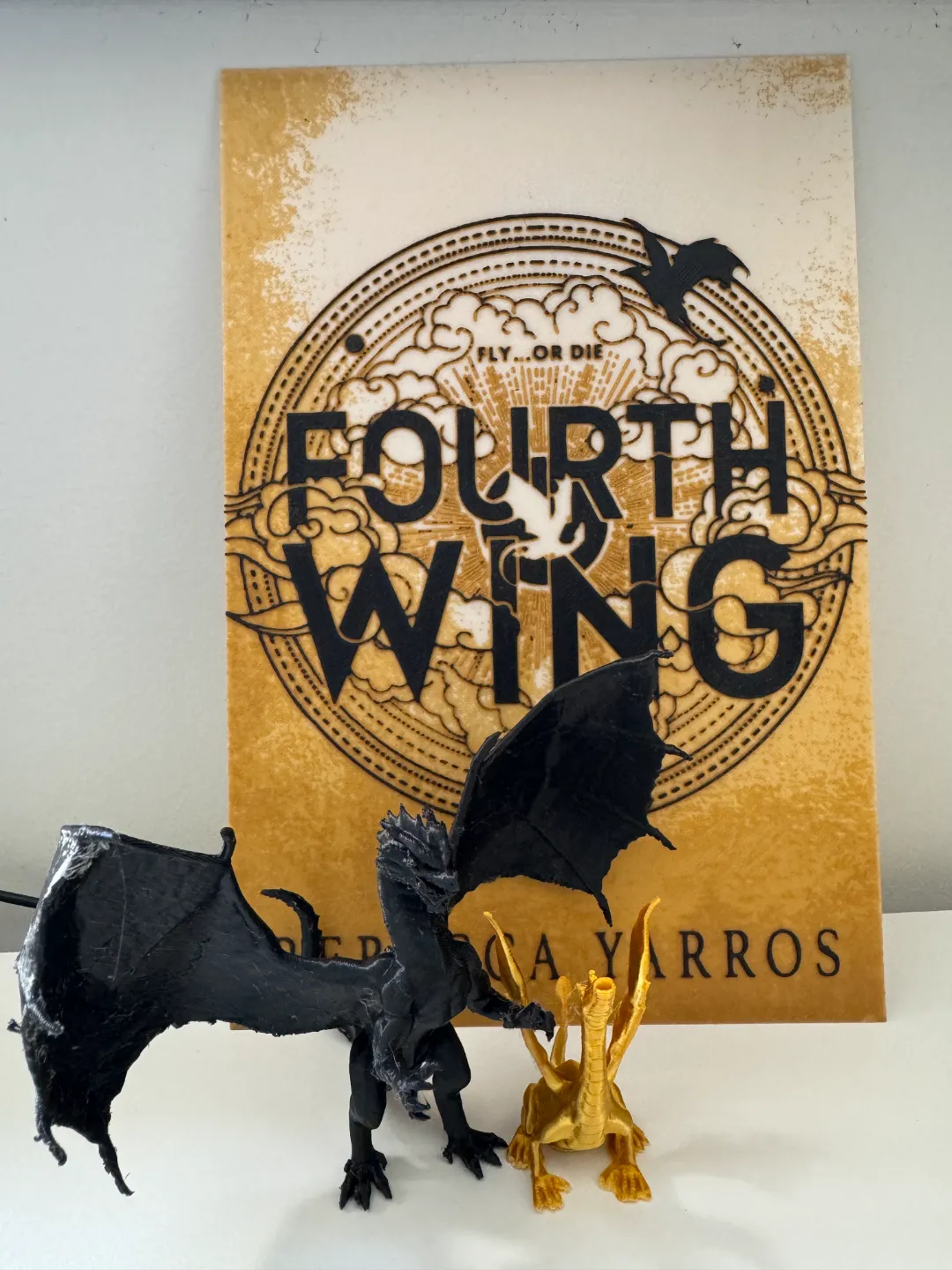 Fourth Wing (Book Cover) - Hueforge Print and Lithophane