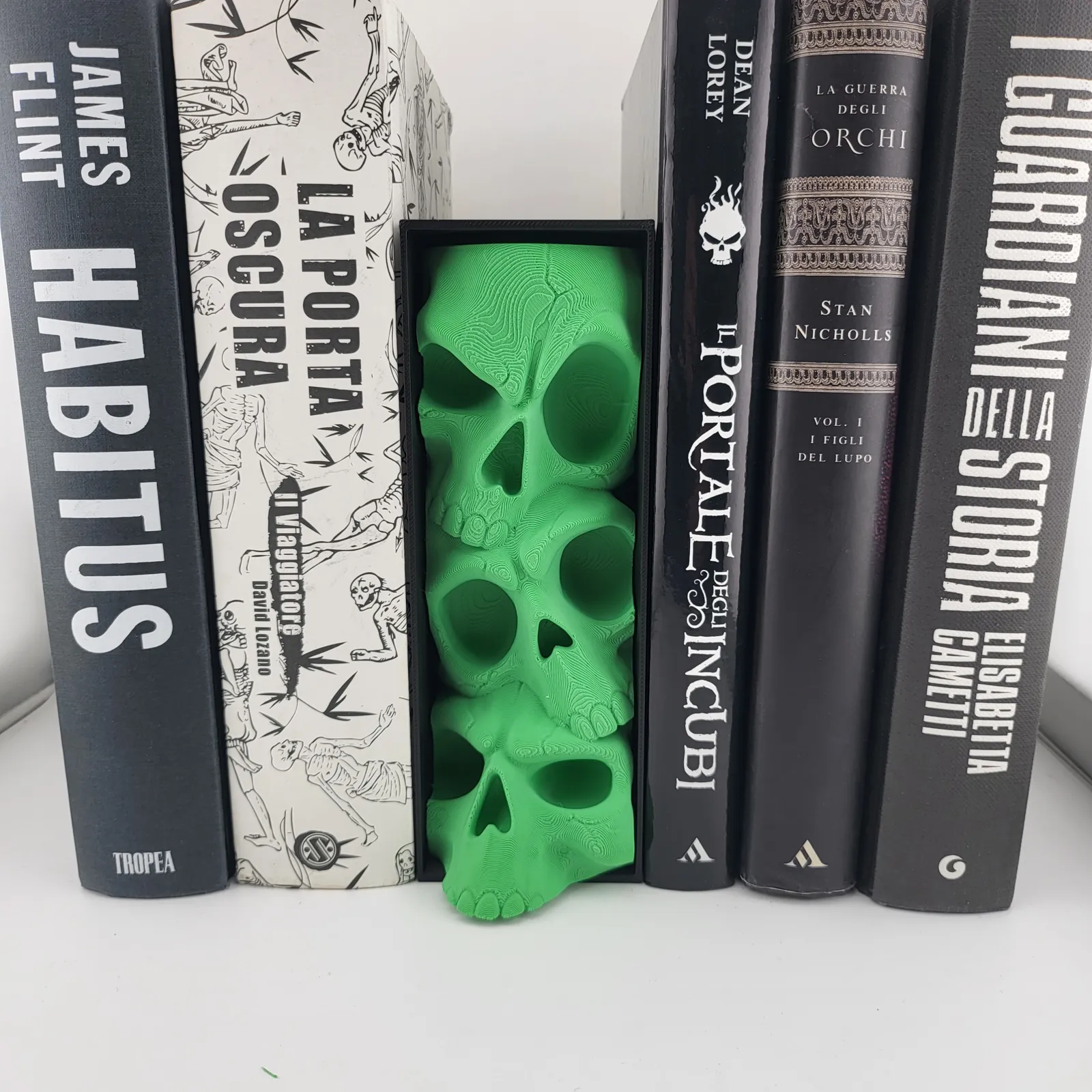 Skull Book Nook Skeleton Bookshelf Insert Book
