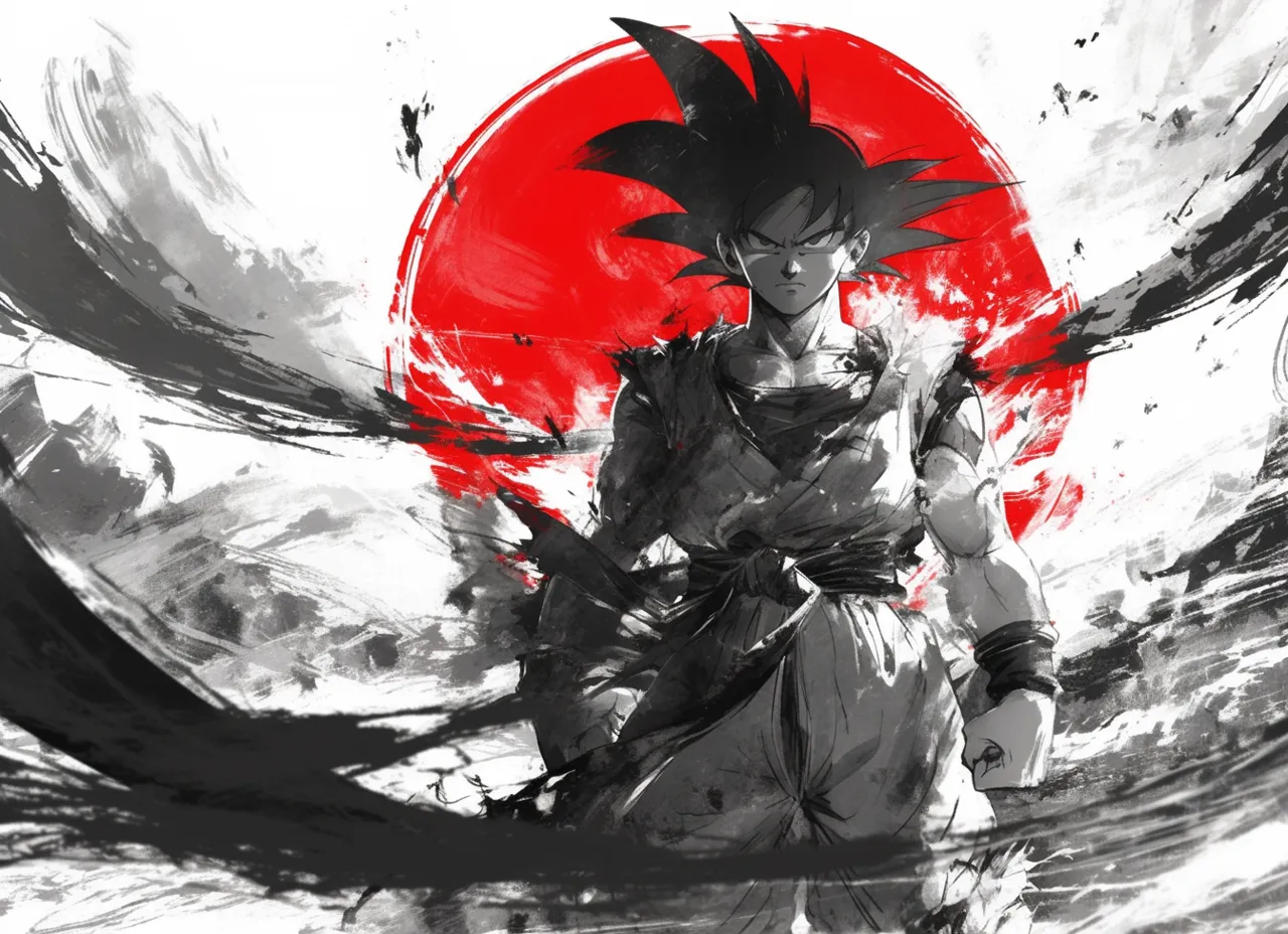 تابلو دیواری «Son Goku Hueforge»
