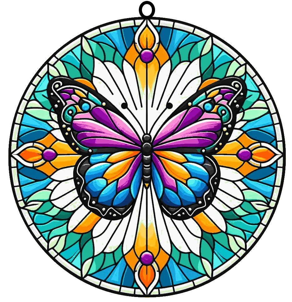 Butterfly 2, One-piece Color Dropped