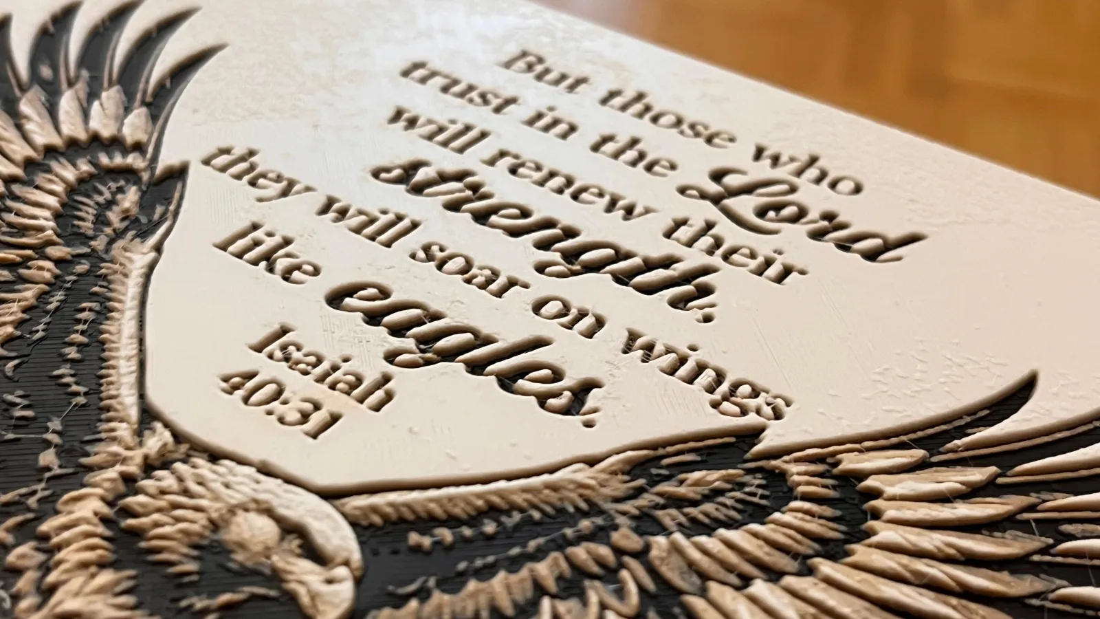 Isaiah 40:31 Bible Verse - HueForge Art (DE & EN)