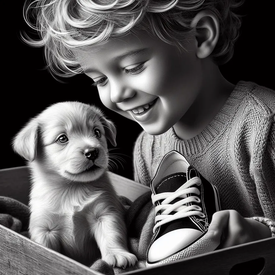 A boy and his puppy #2