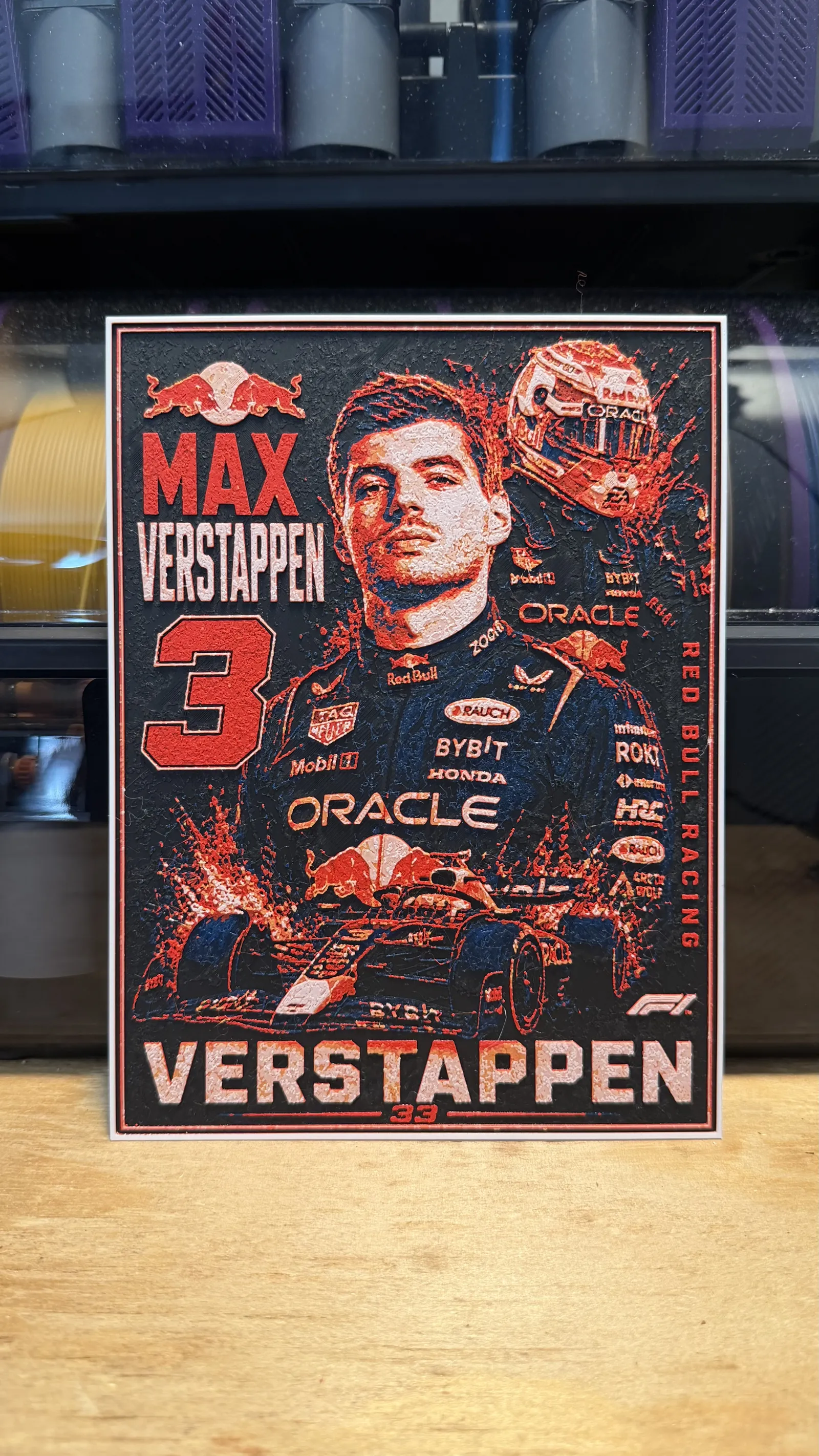 Max Verstappen Poster HueForge