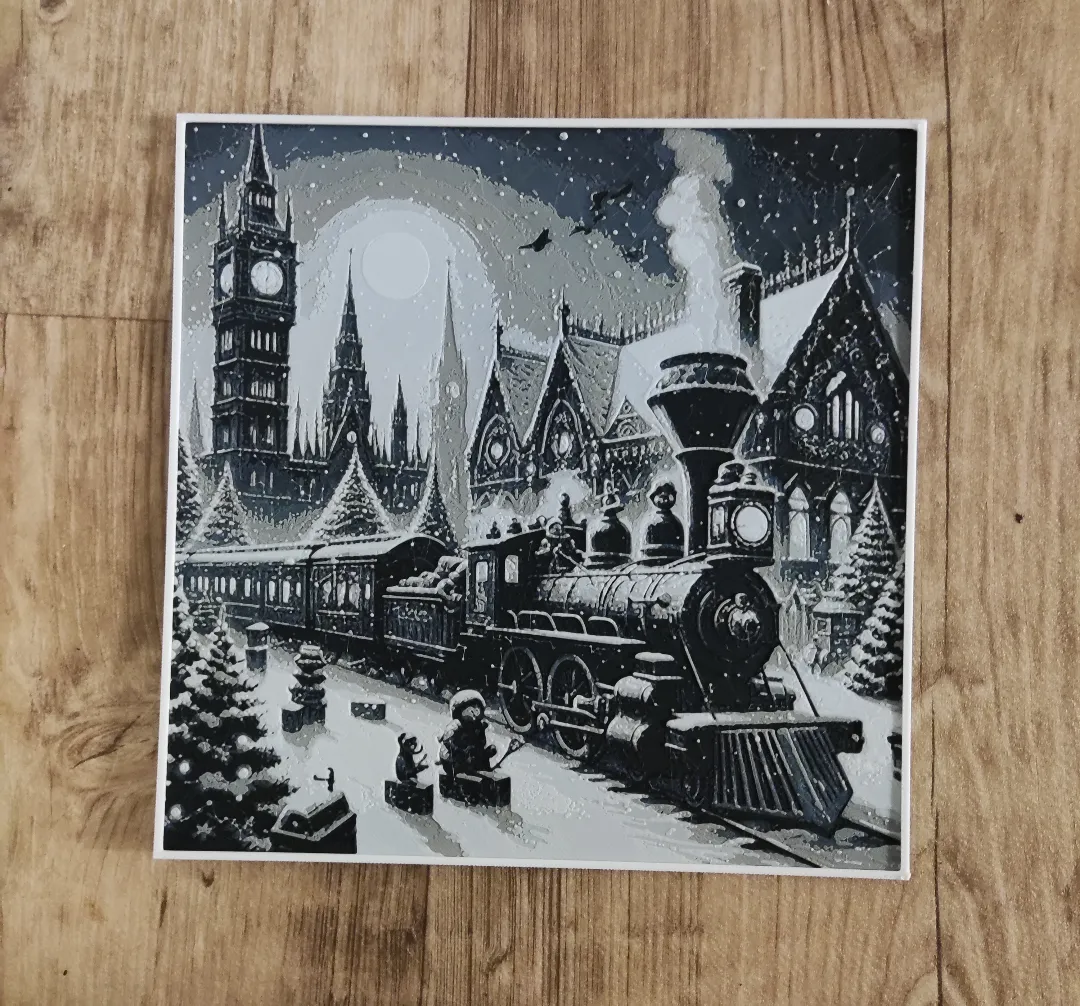Christmas train hueforge