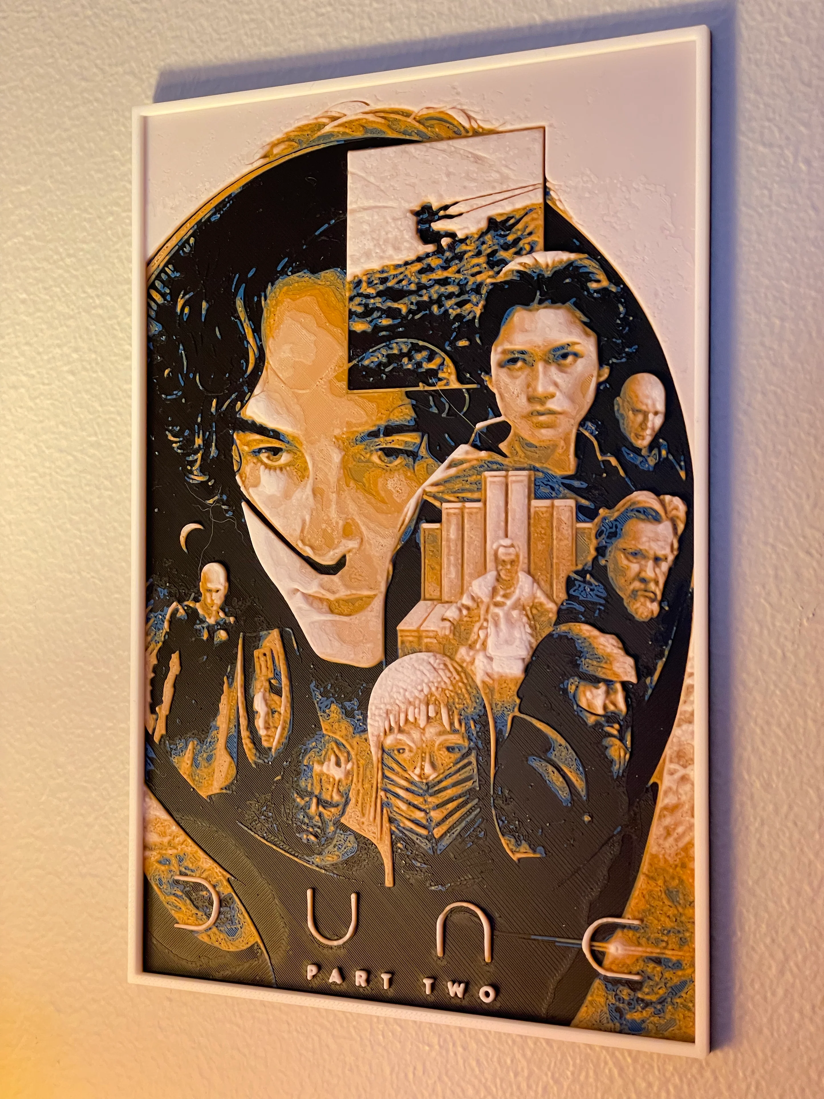 Dune: Part Two (2024) Hueforge Movie Poster