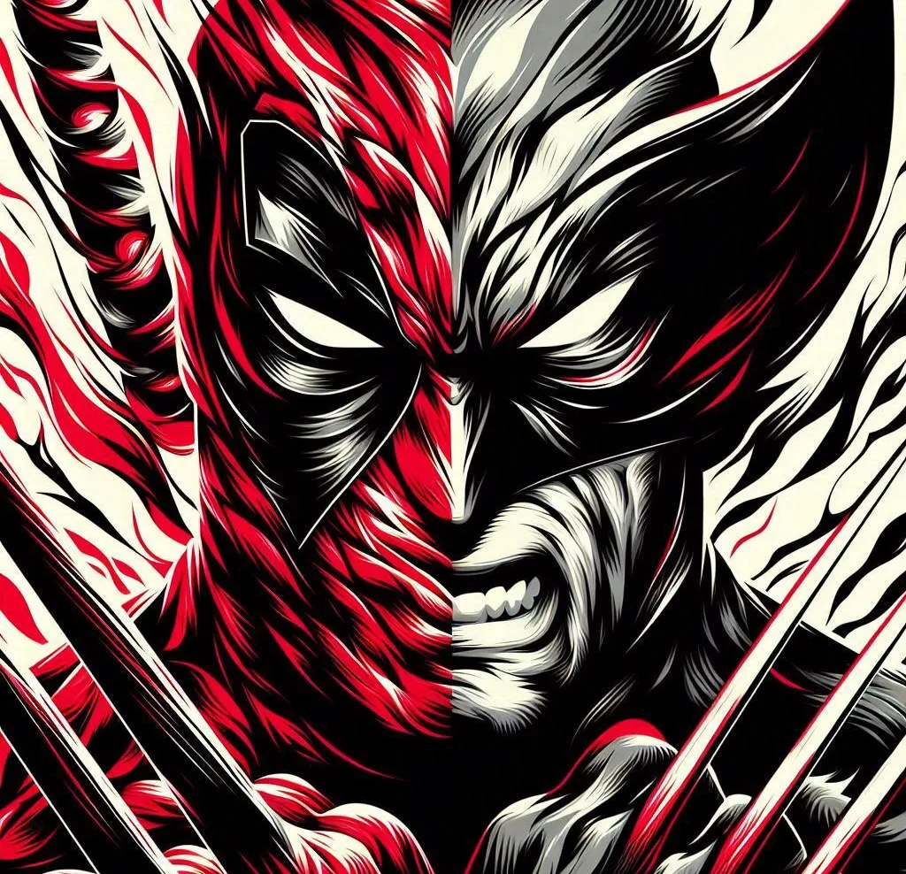 Deadpool & Wolverine Hueforge