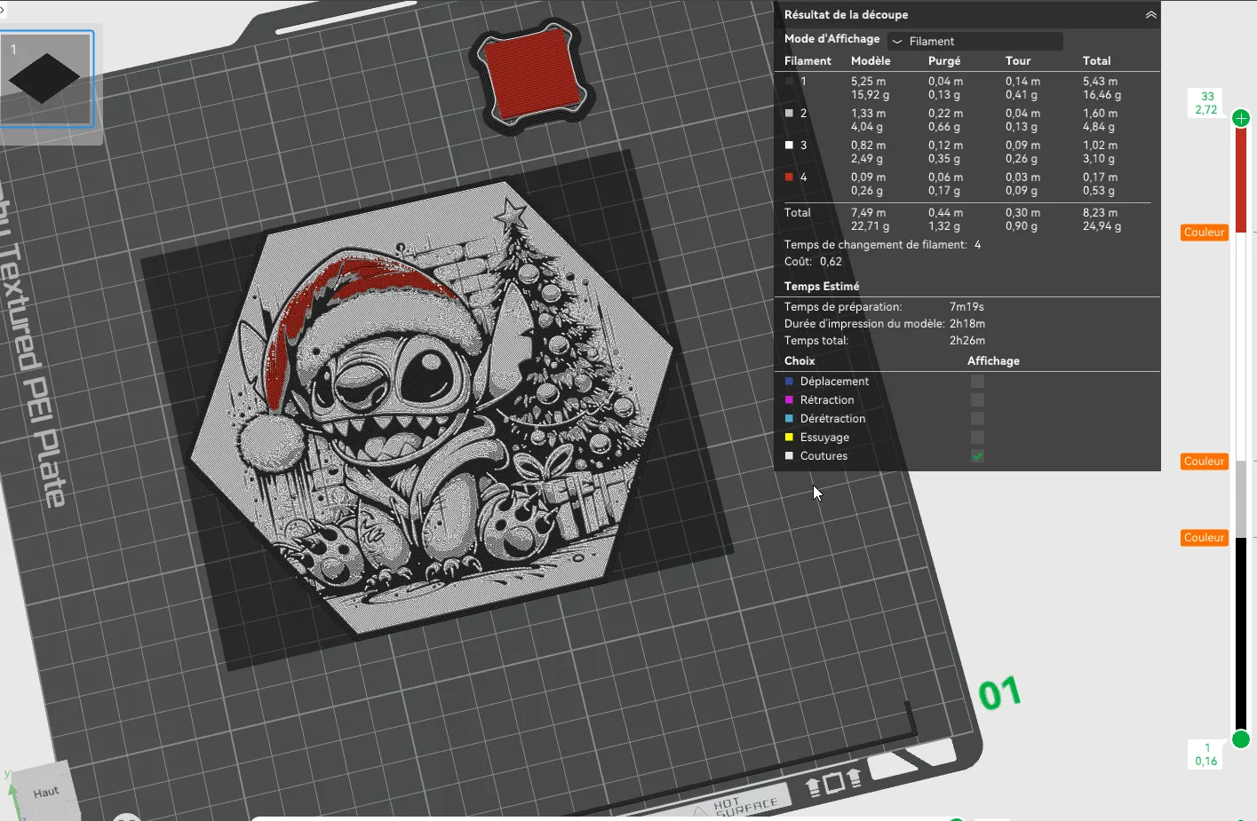 Christmas STITCH Hex Hueforge