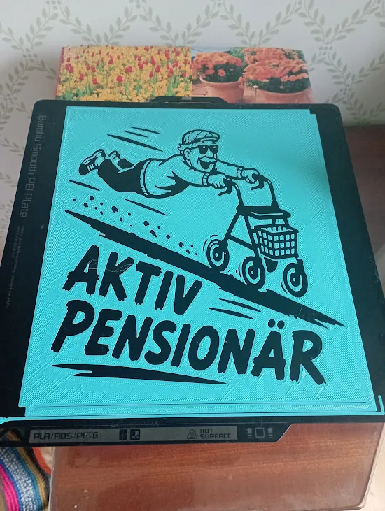 T-shirttryck Aktiv pensionär