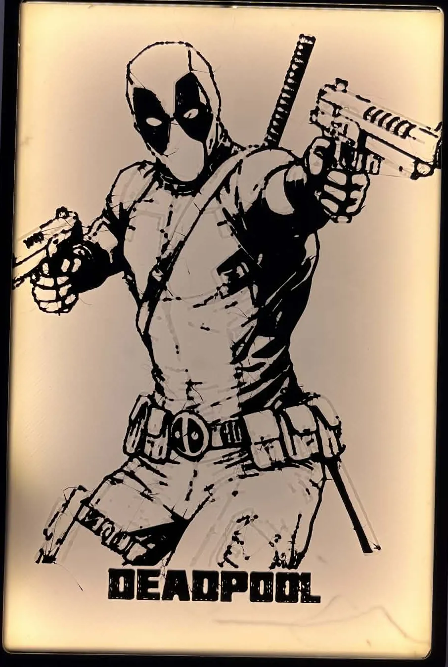 Back lit Deadpool Hue forge