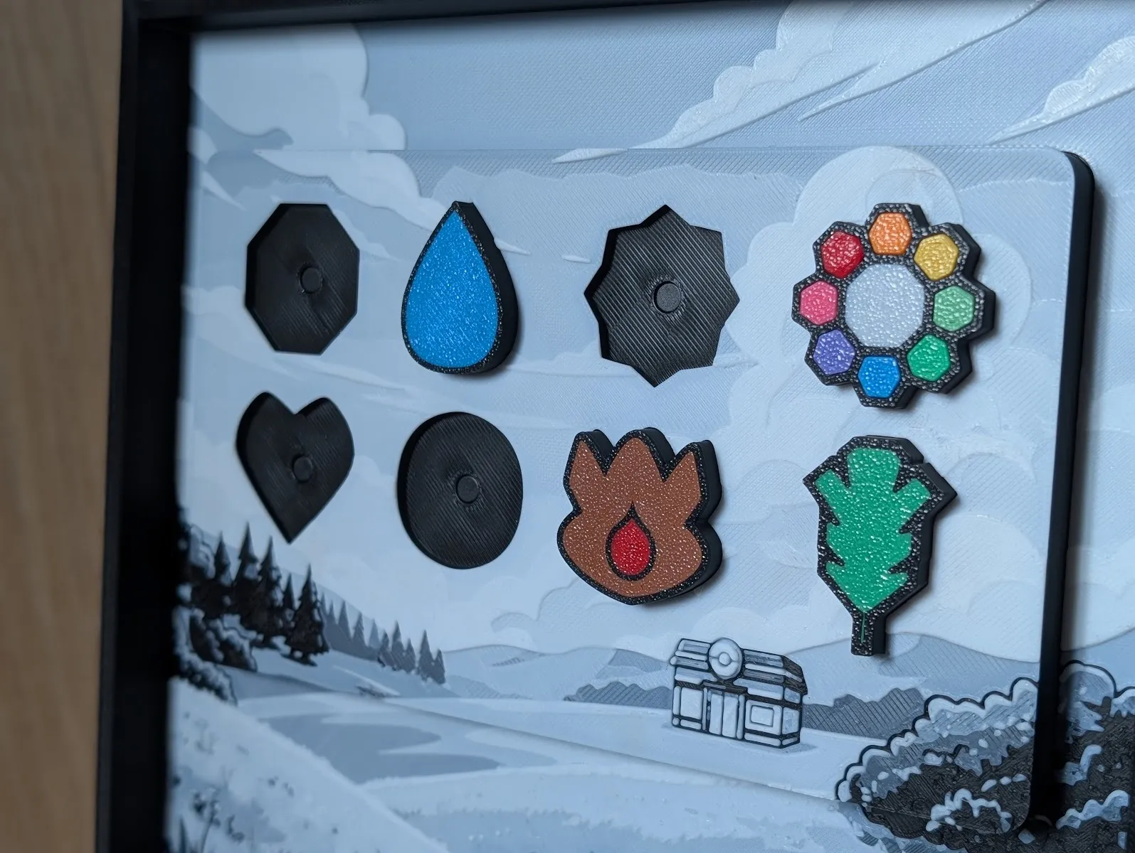 *NEW!* Kanto Gym Badge Display & Frame V2