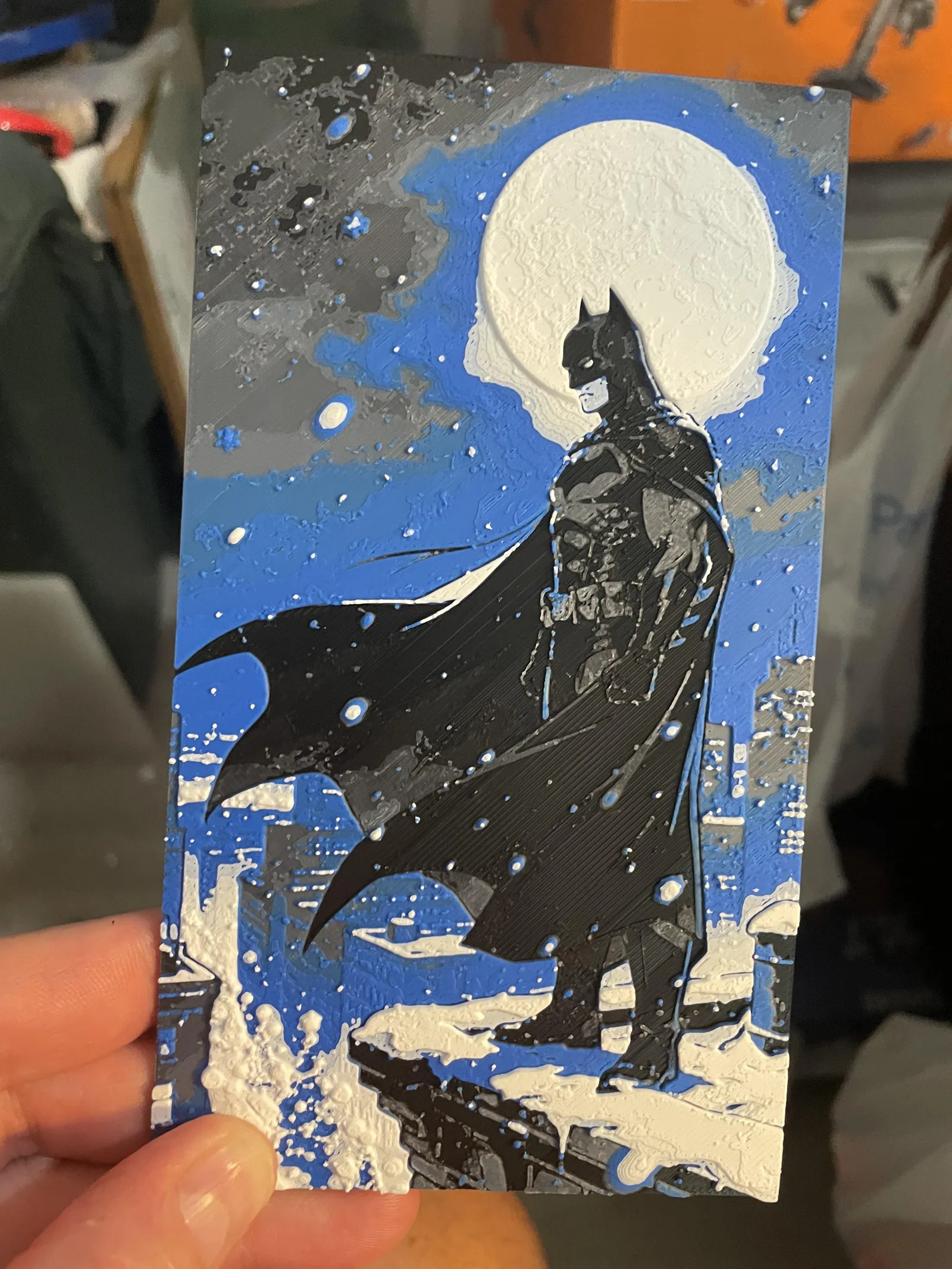 Batman Over Looking Gotham