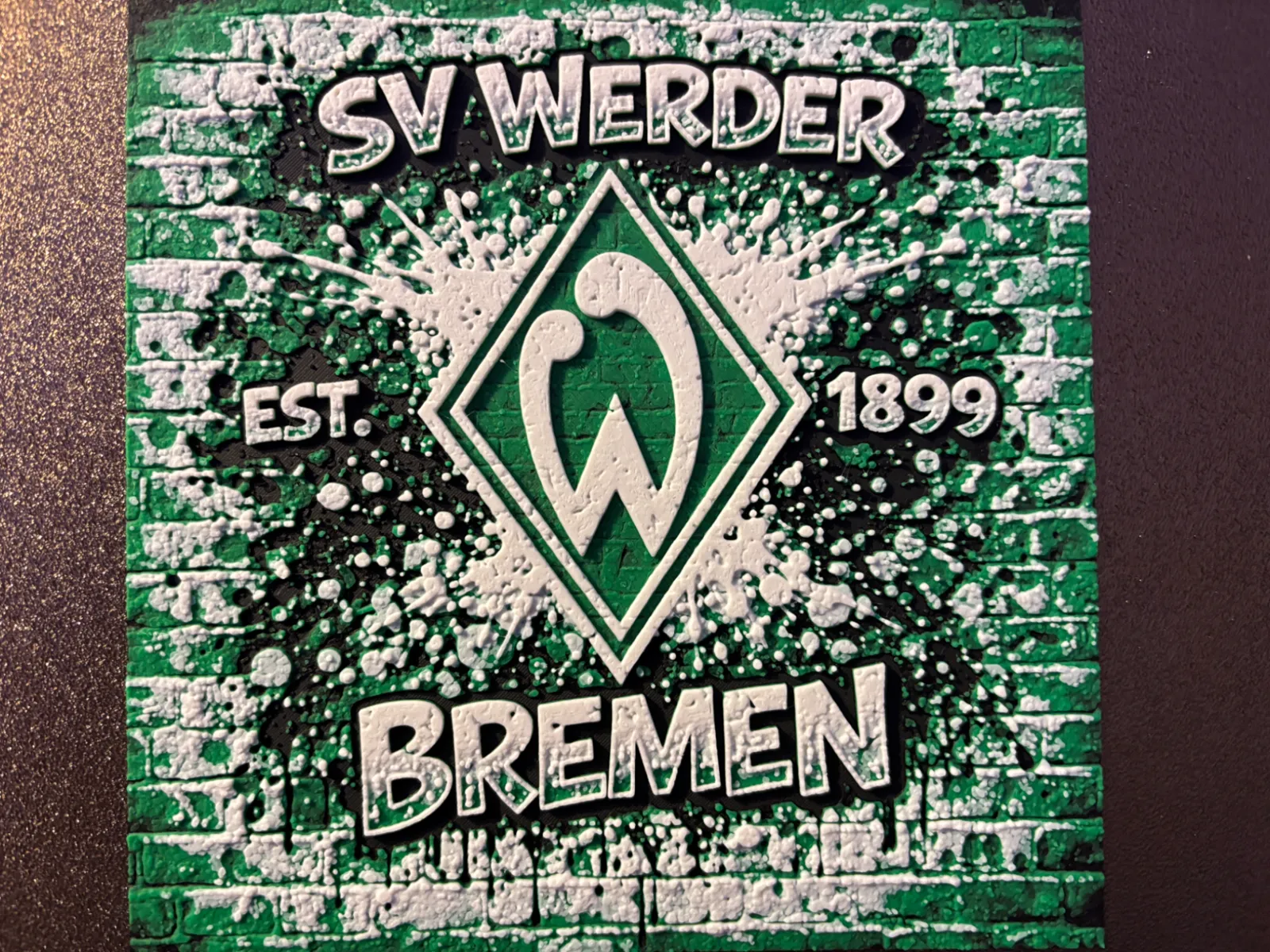 SV Werder Bremen Graffiti Hueforge
