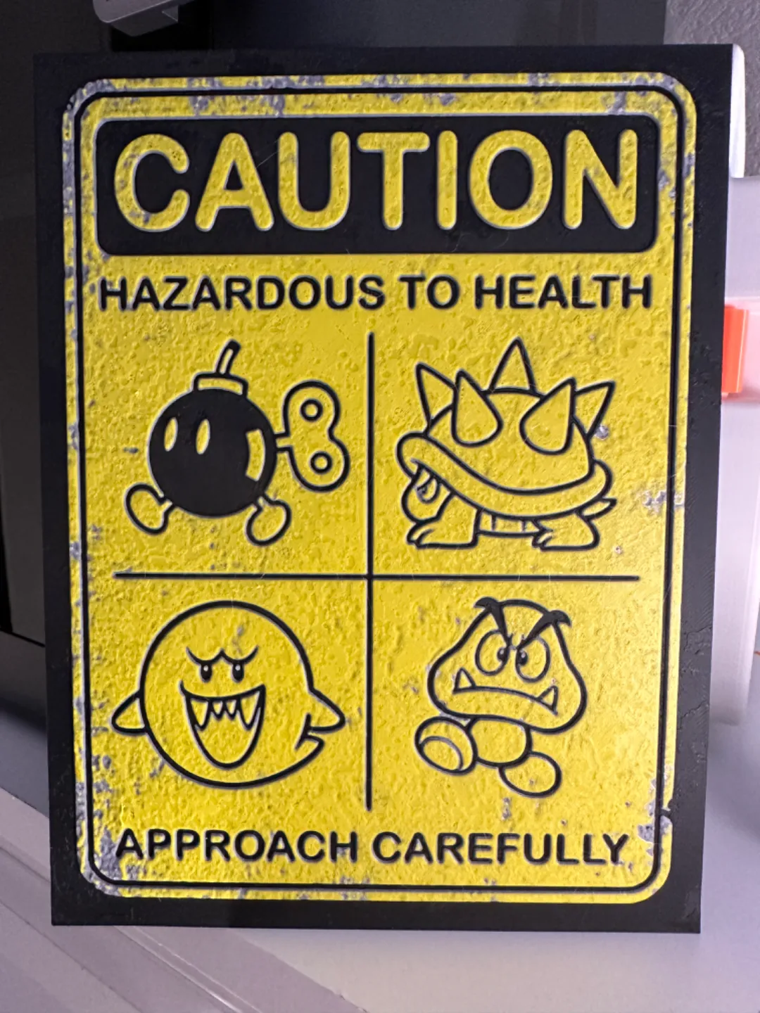 Super Mario Caution Hue Forge