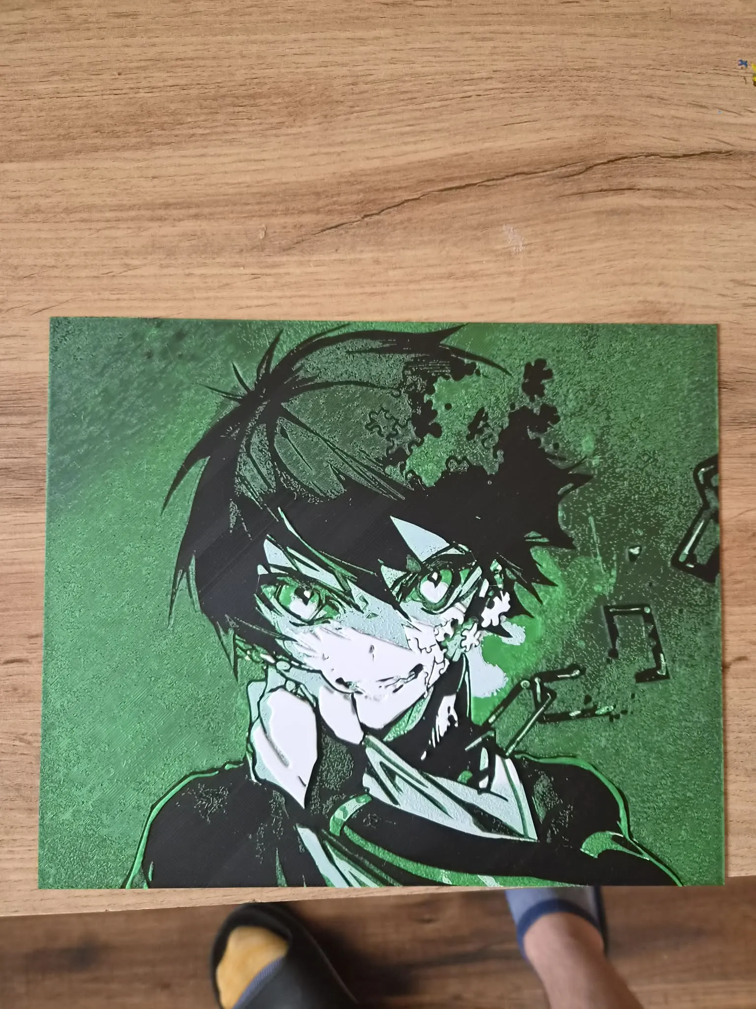 Cyberpunk Anime Portrait by HueForge Lithophane