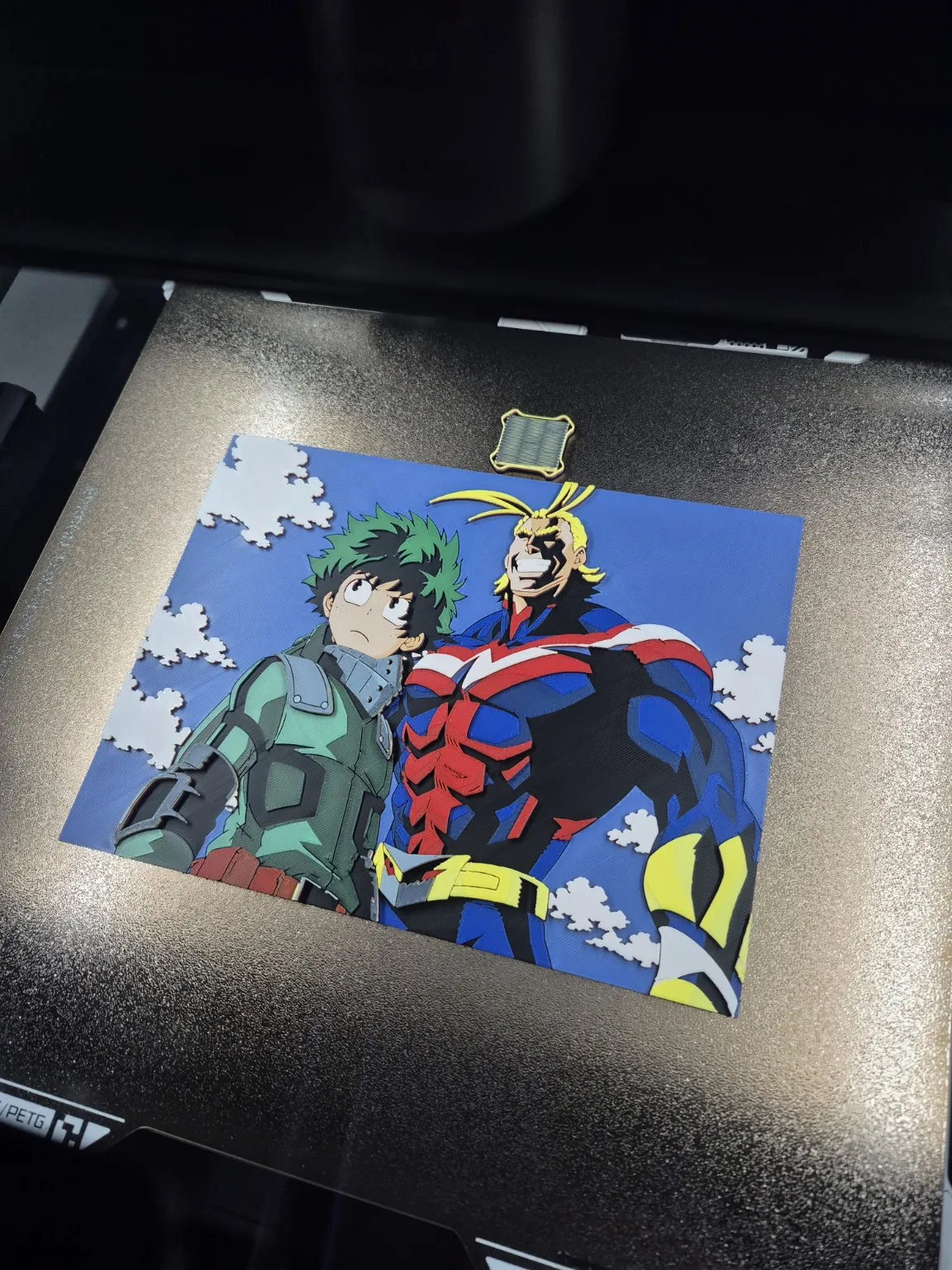My Hero Academia - Deku and All Might MHA Hueforge