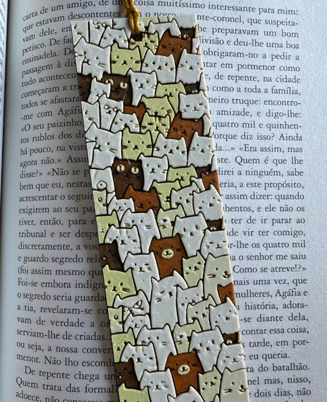 Cute Cats Bookmark - Hueforge