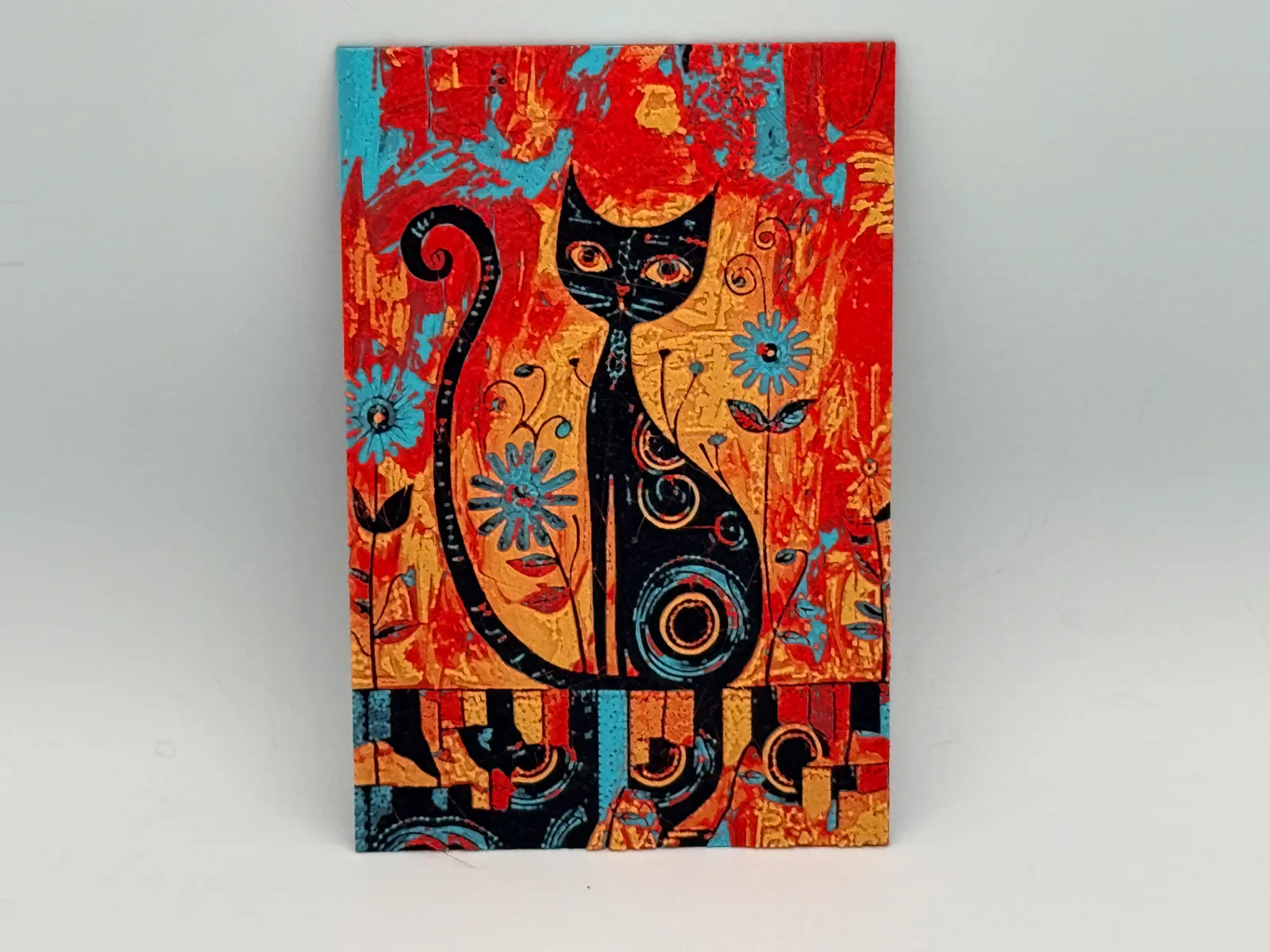 Whimsical Folk Art Cat Hueforge