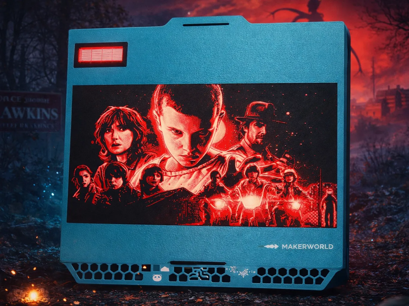 Stranger Things Hueforge PLA Simple Print <3