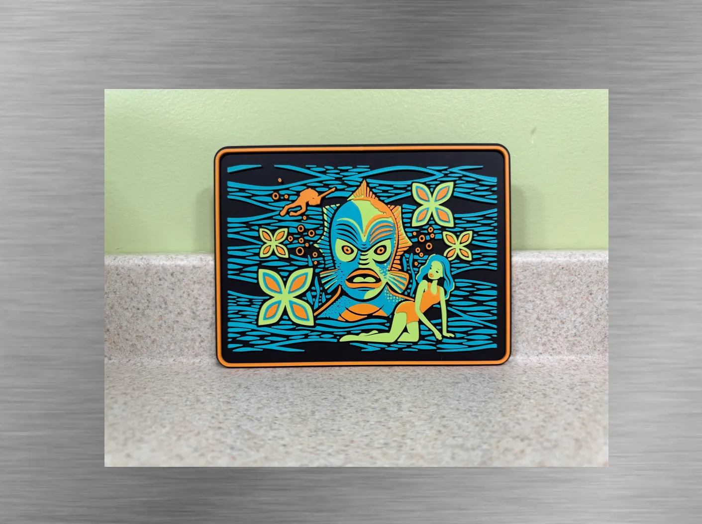 Tiki Art-Creature from the Deep -200x150