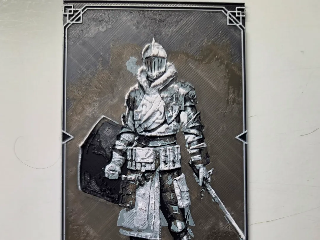 Snow Knight dnd card hueforge for dm screen