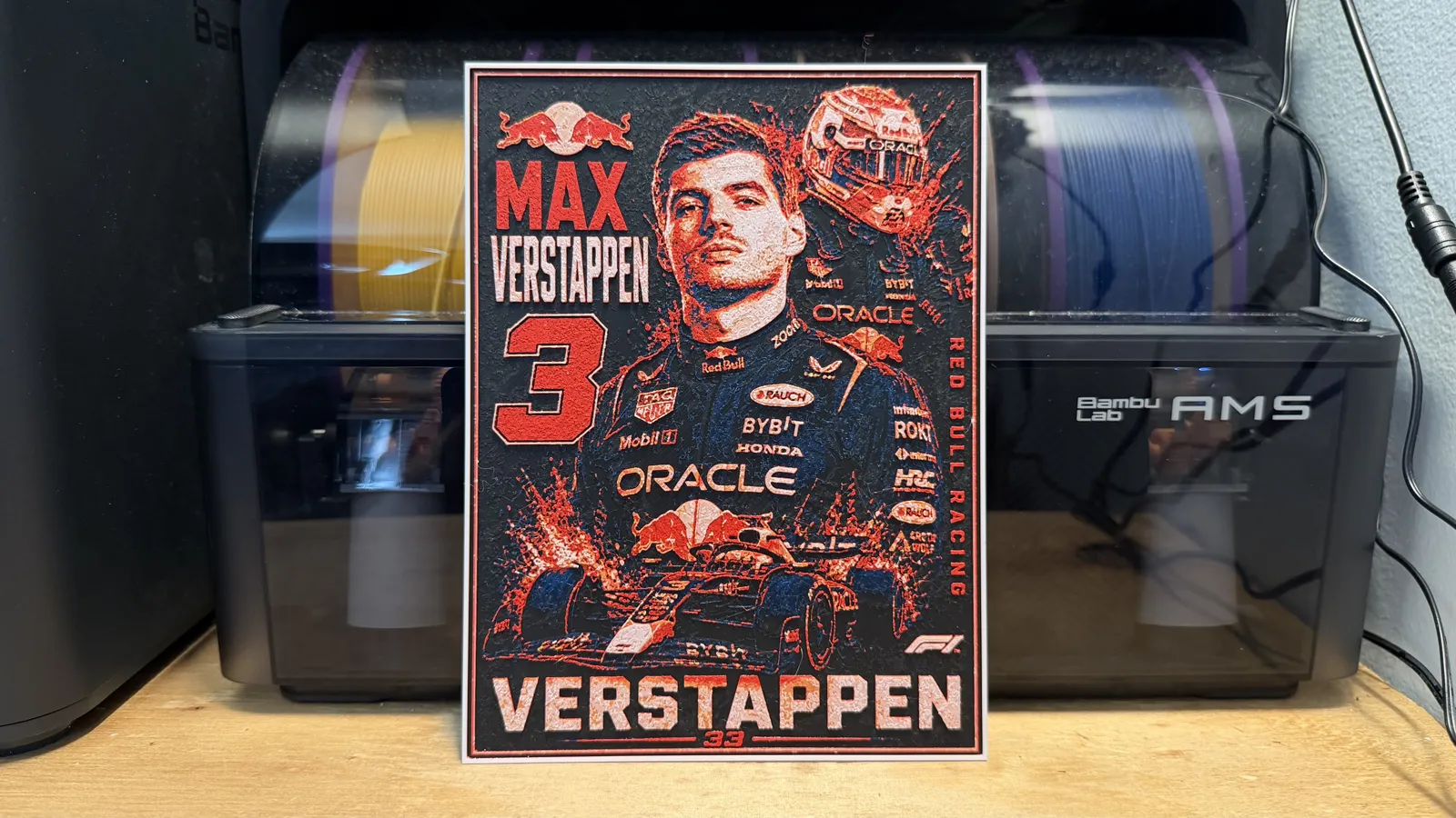 Max Verstappen Poster HueForge