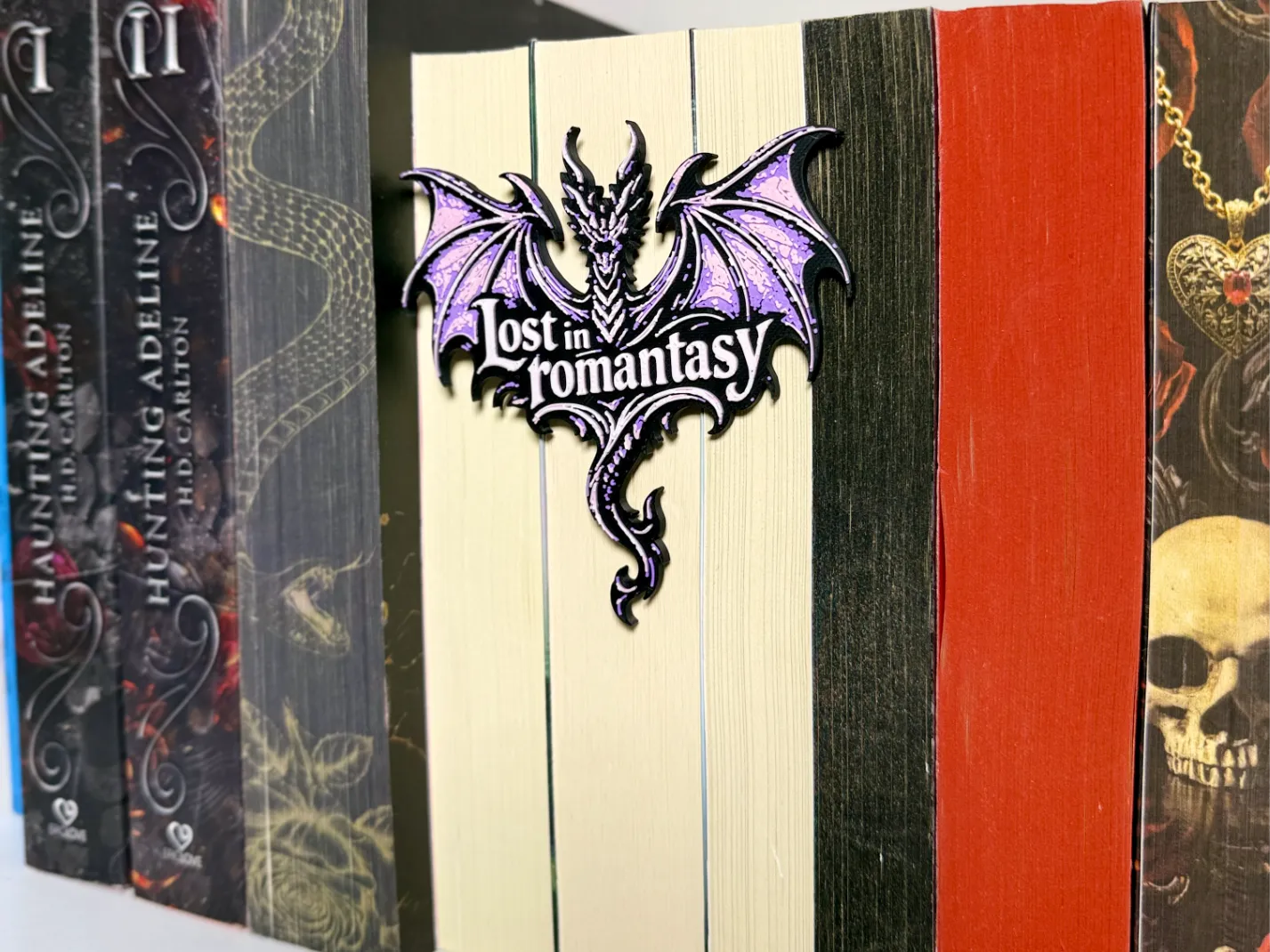 Dragon Bookshelf Decor Romantasy Fantasy Booknook