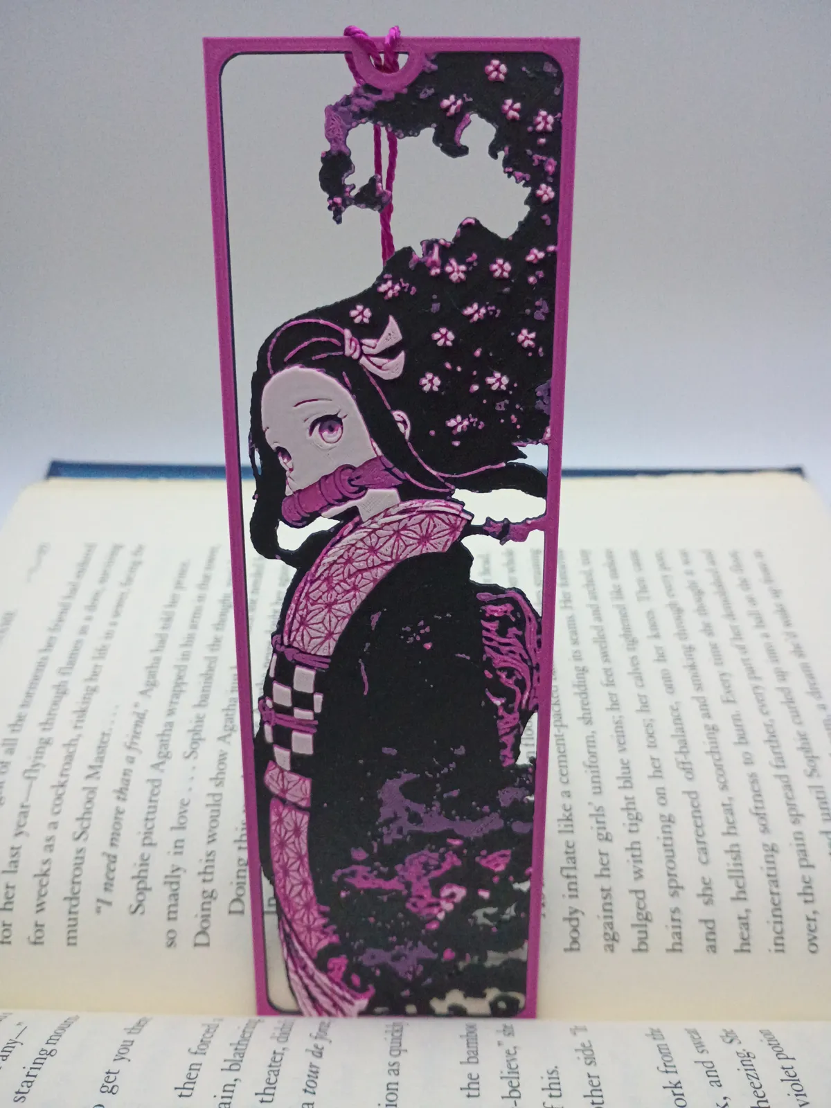 Nezuko Framed Cutout, Demon Slayer Bookmark