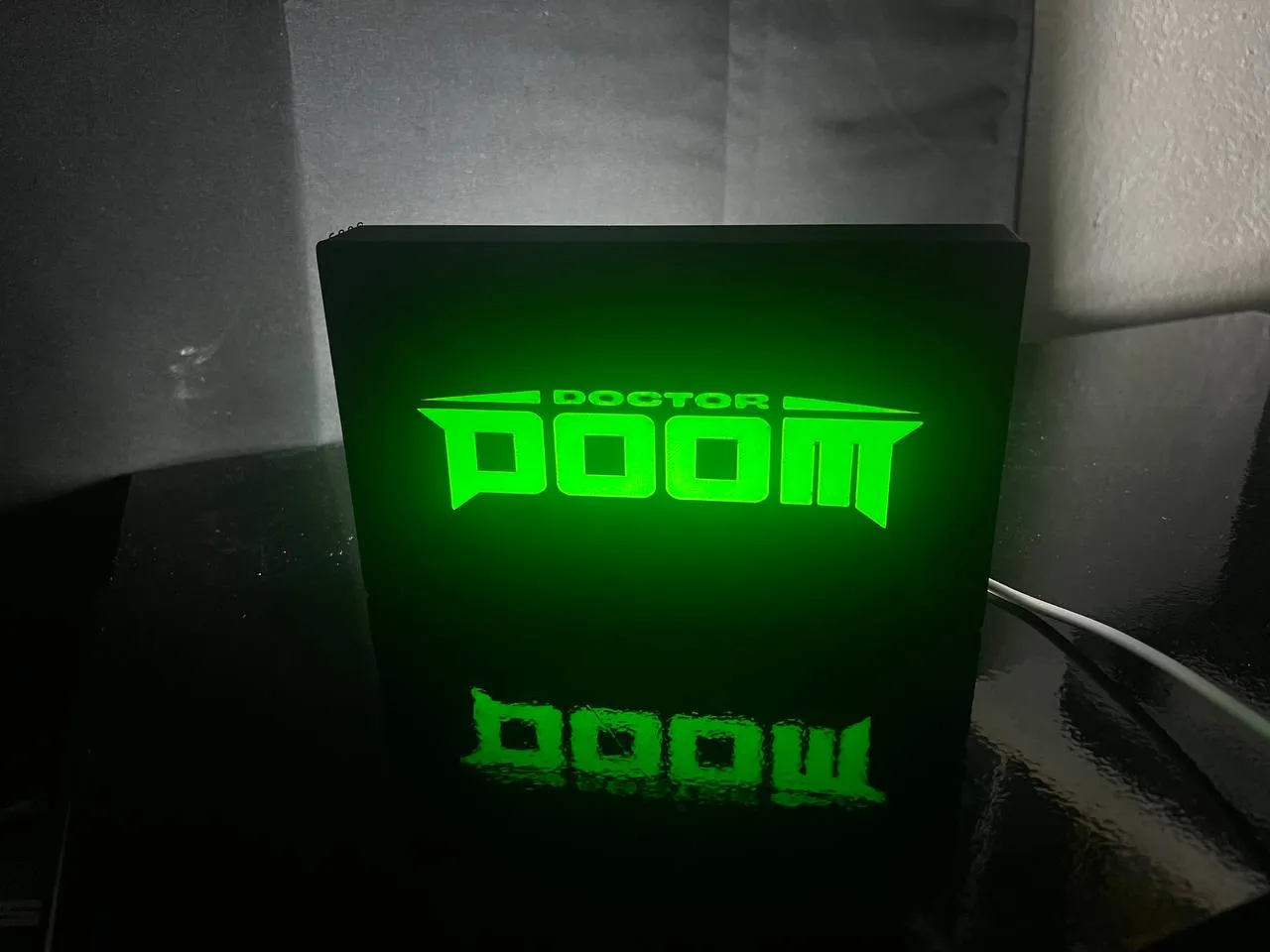 Dr. Doom LightBox - Dottor Doom Light Box Scritta