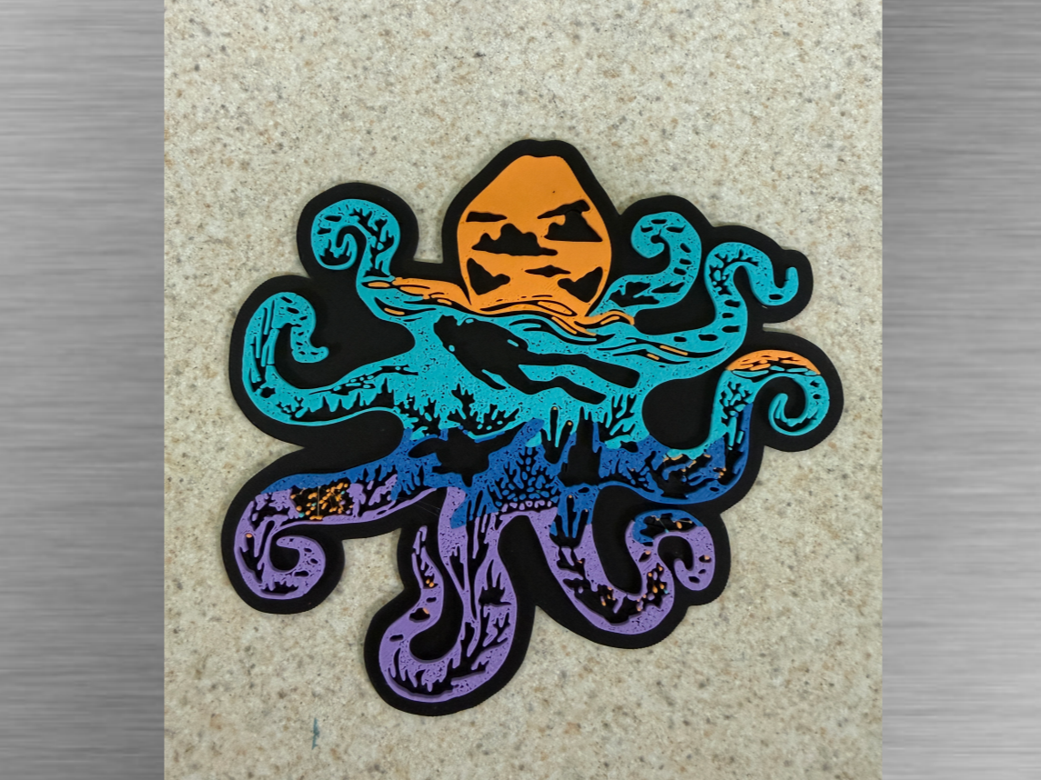 Aquatic Art -Octopus Cutout