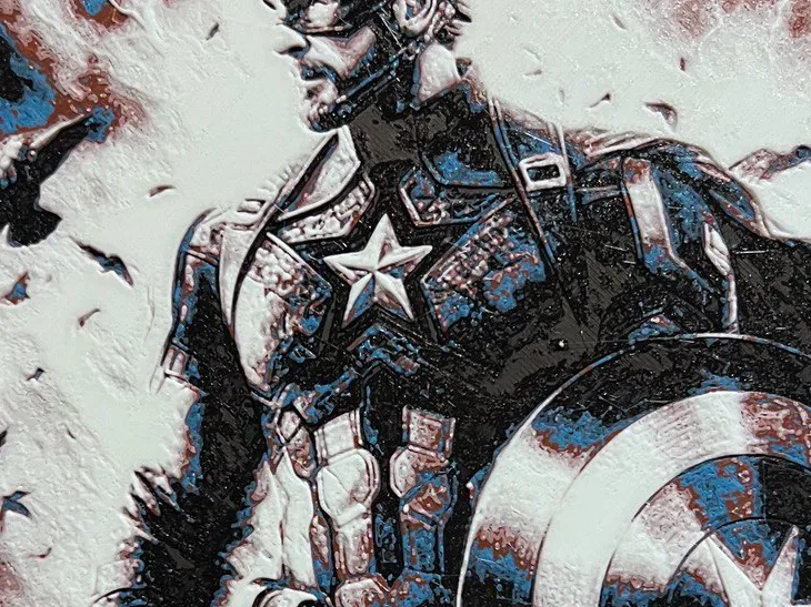 Captain America Hueforge