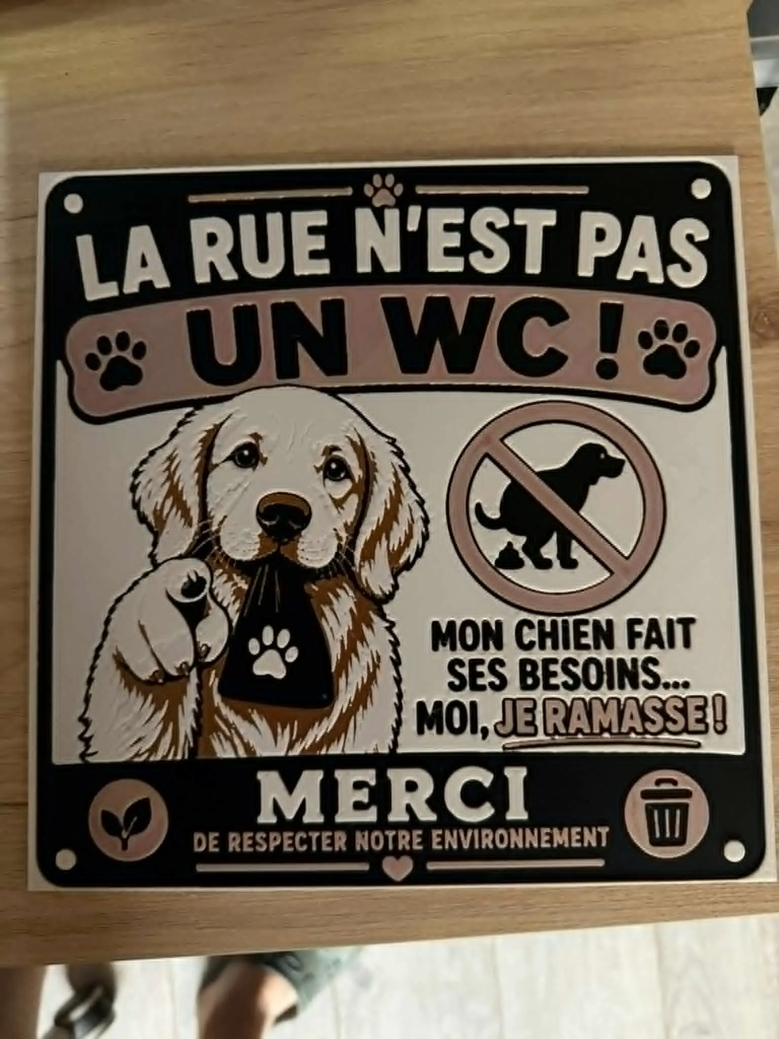 pancarte rue chiens no ams hueforge