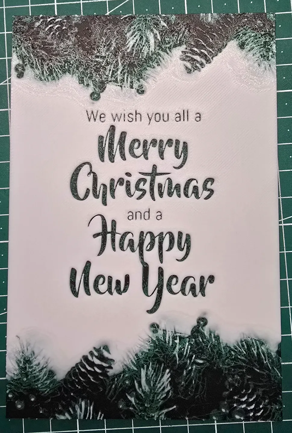 Christmas card hueforge
