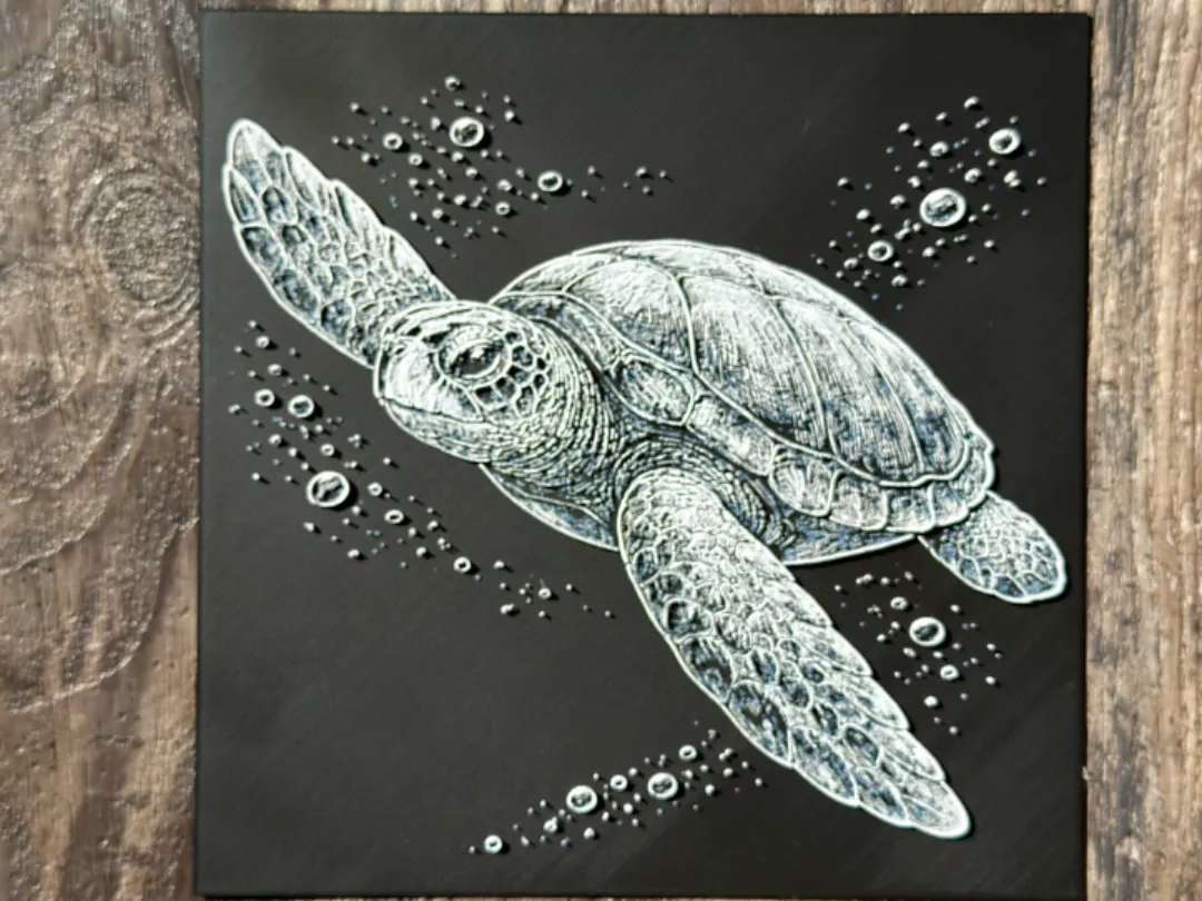 Sea Turtle HueForge Wildlife Series