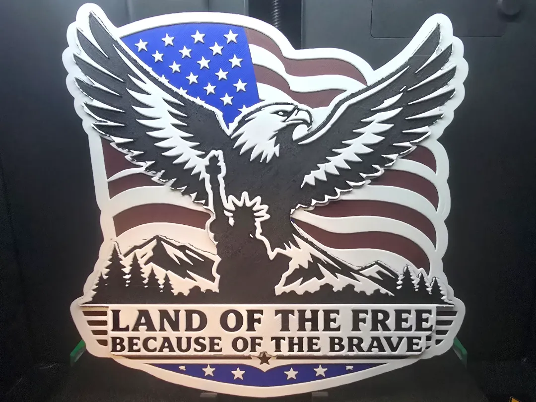 Land Of The Free Because Of The Brave Hue Forge