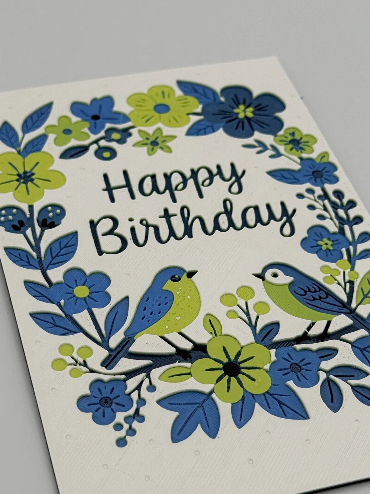 Happy Birthday Greeting Card/Sign Hueforge